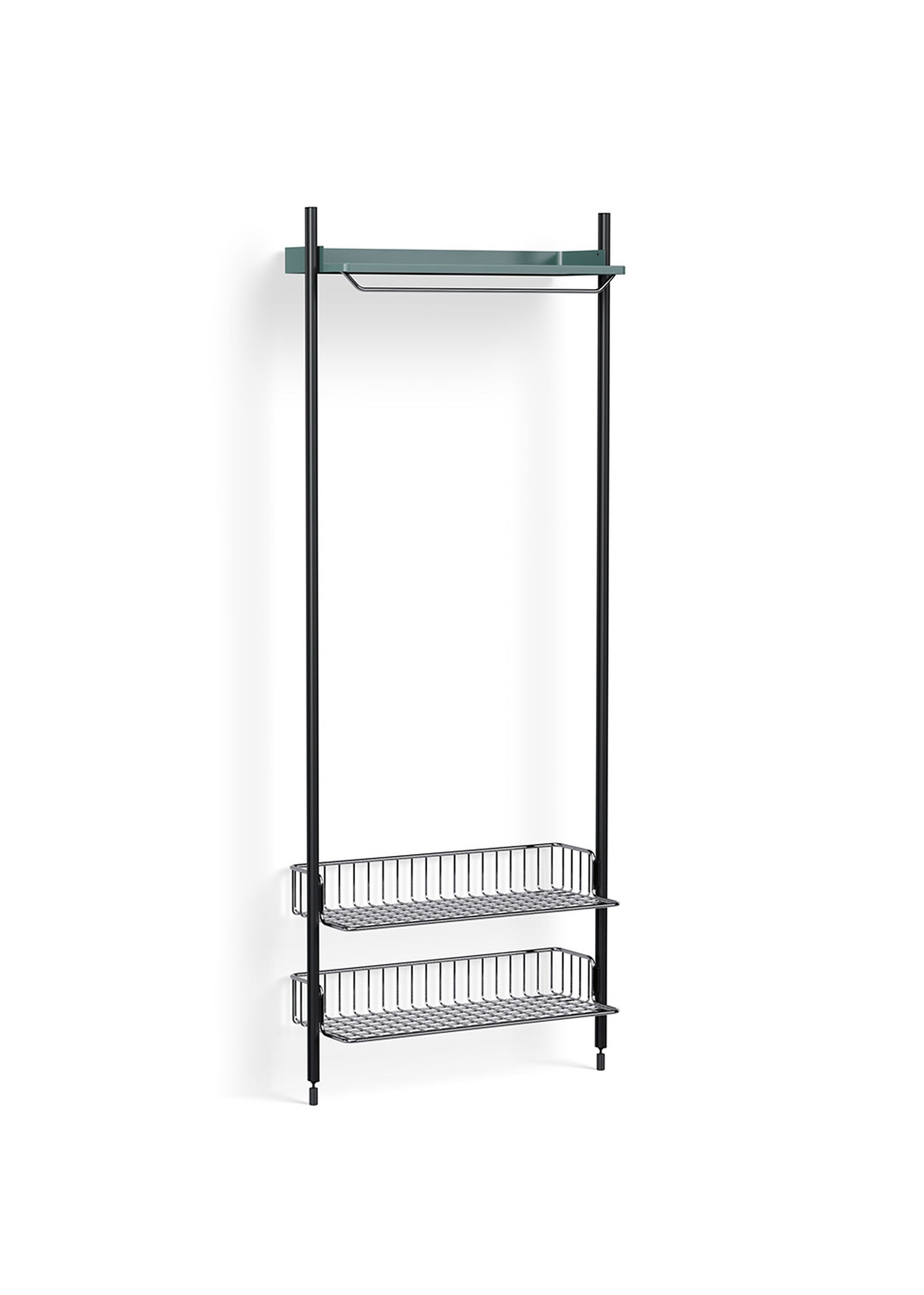 HAY - Étagère - Pier System / No. 1011 - Blue / Black Anodised Aluminium