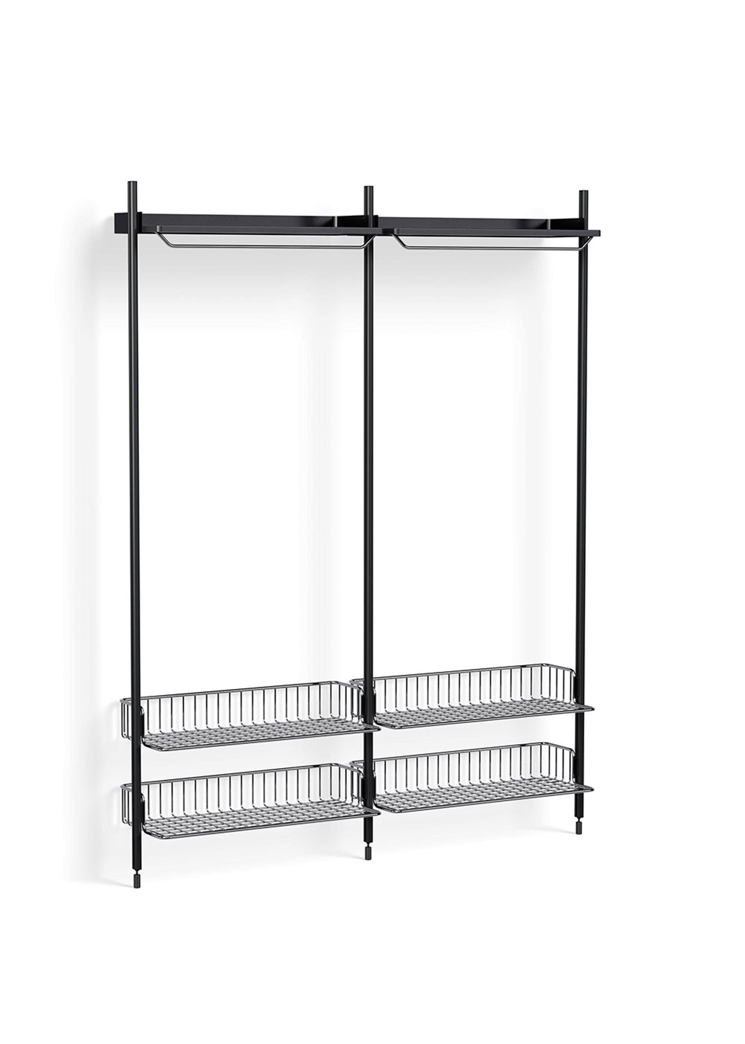 HAY - Reol - Pier System / No. 1012 - Black / Black Anodised Aluminium