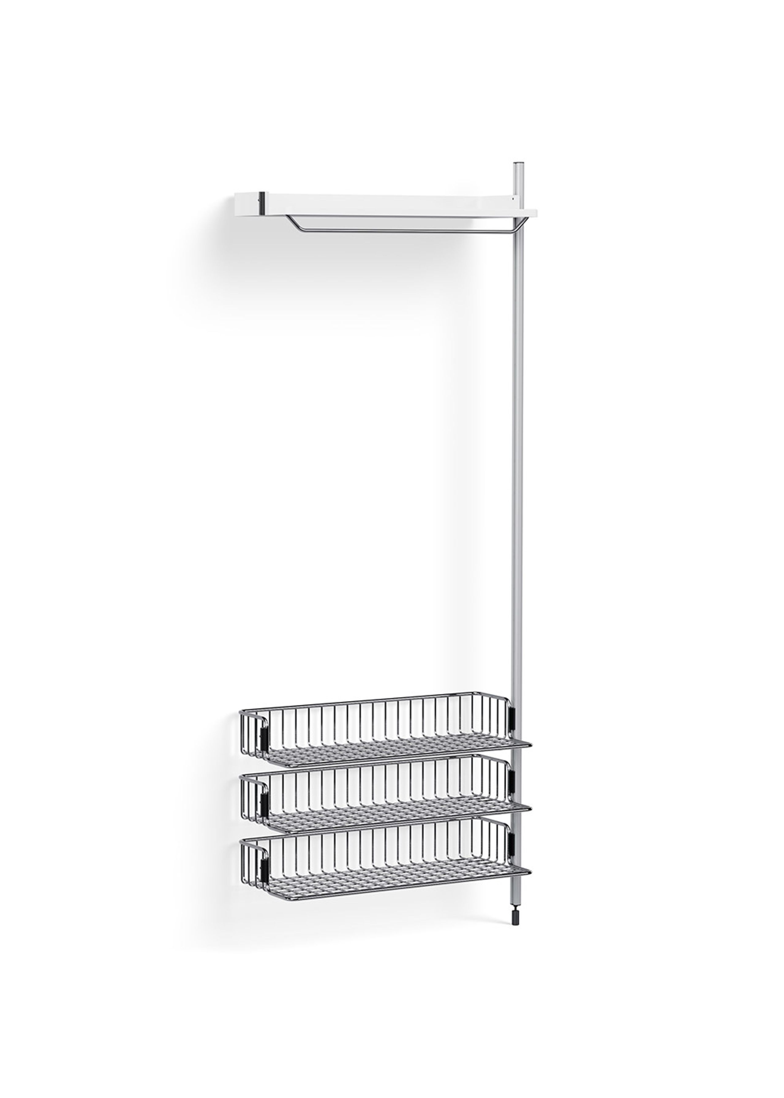 HAY - Reol - Pier System / No. 1020 - White / Clear Anodised Aluminium