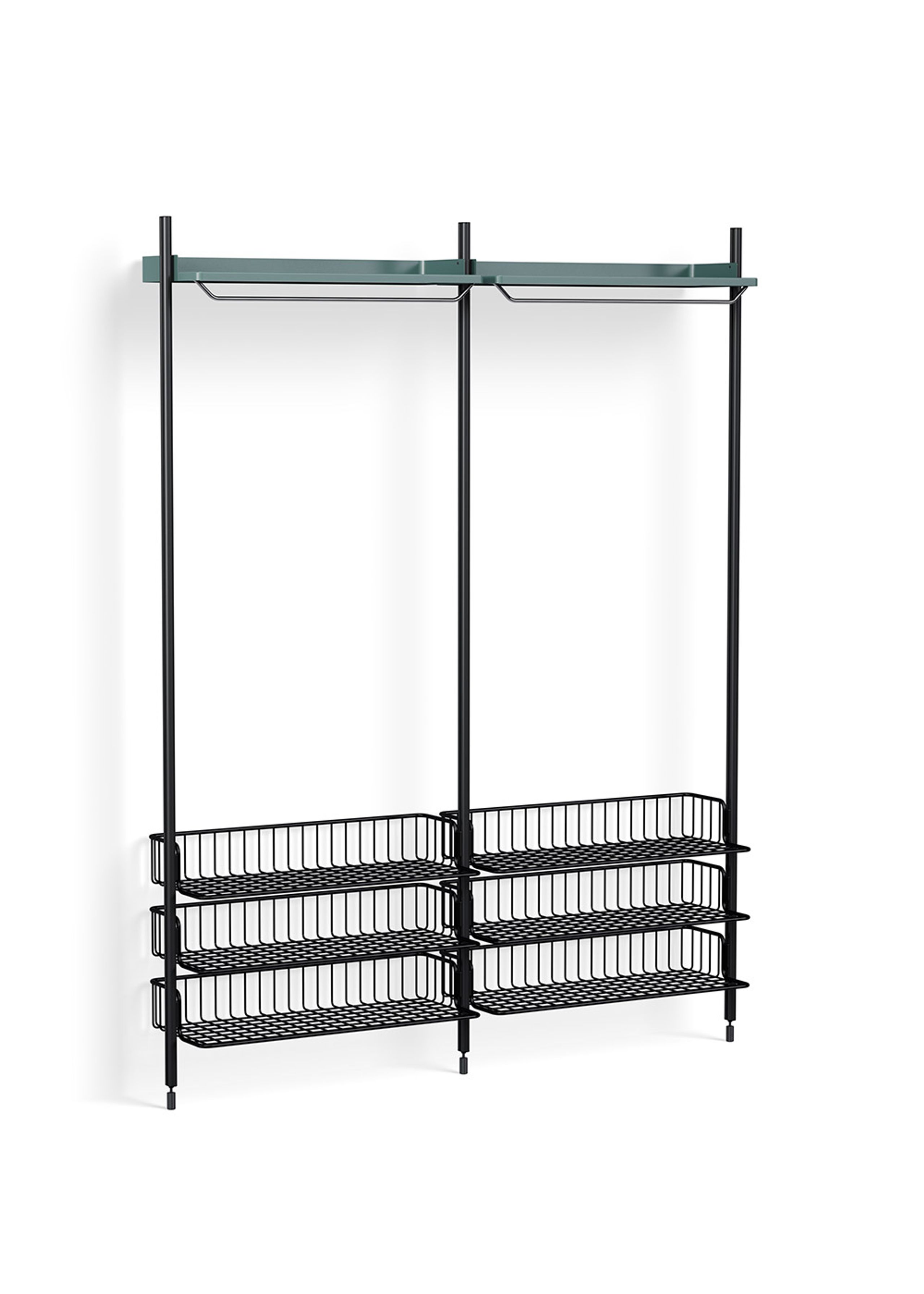 HAY - Reol - Pier System / No. 1022 - Blue / Black Anodised Aluminium