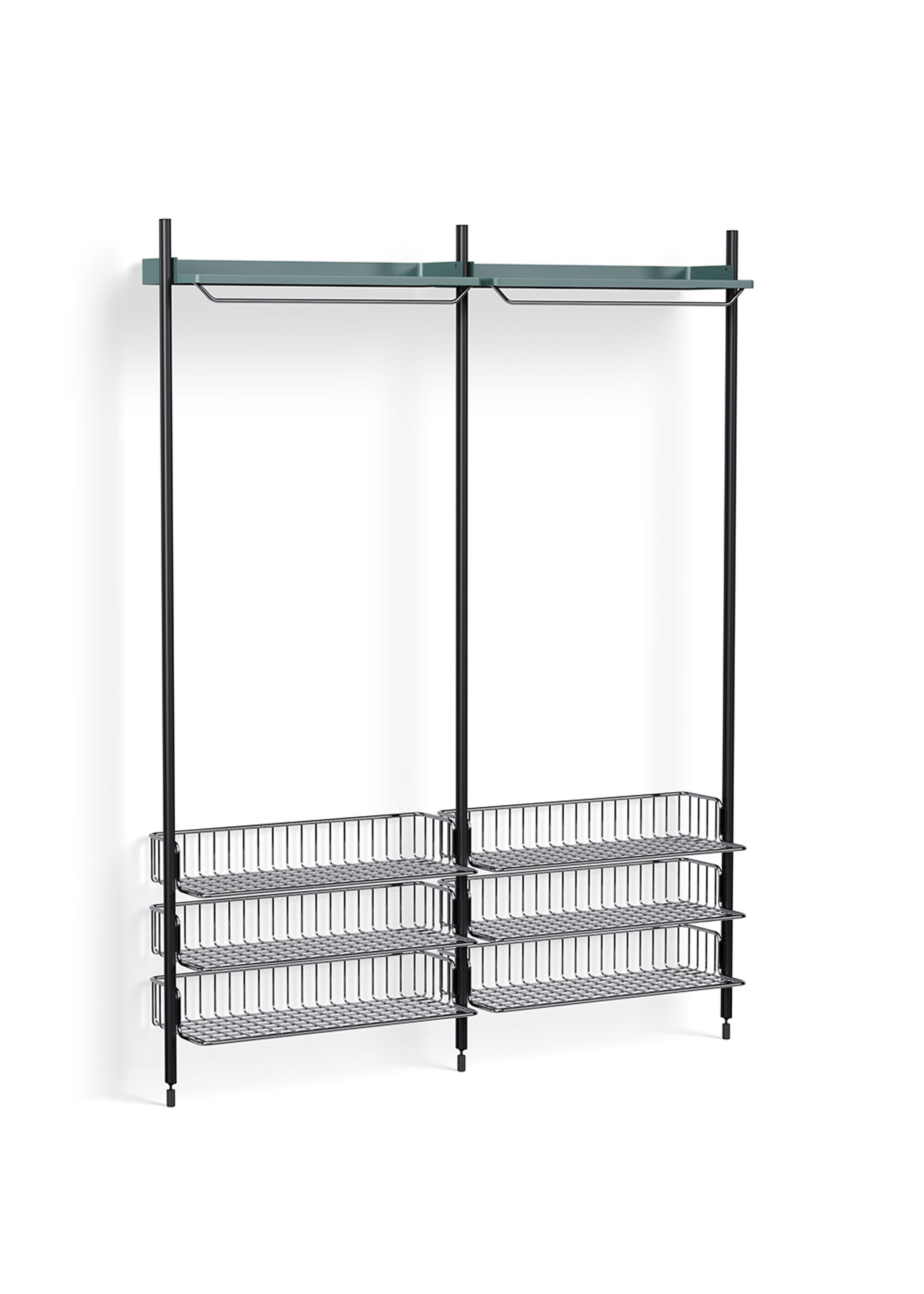 HAY - Reol - Pier System / No. 1022 - Blue / Black Anodised Aluminium