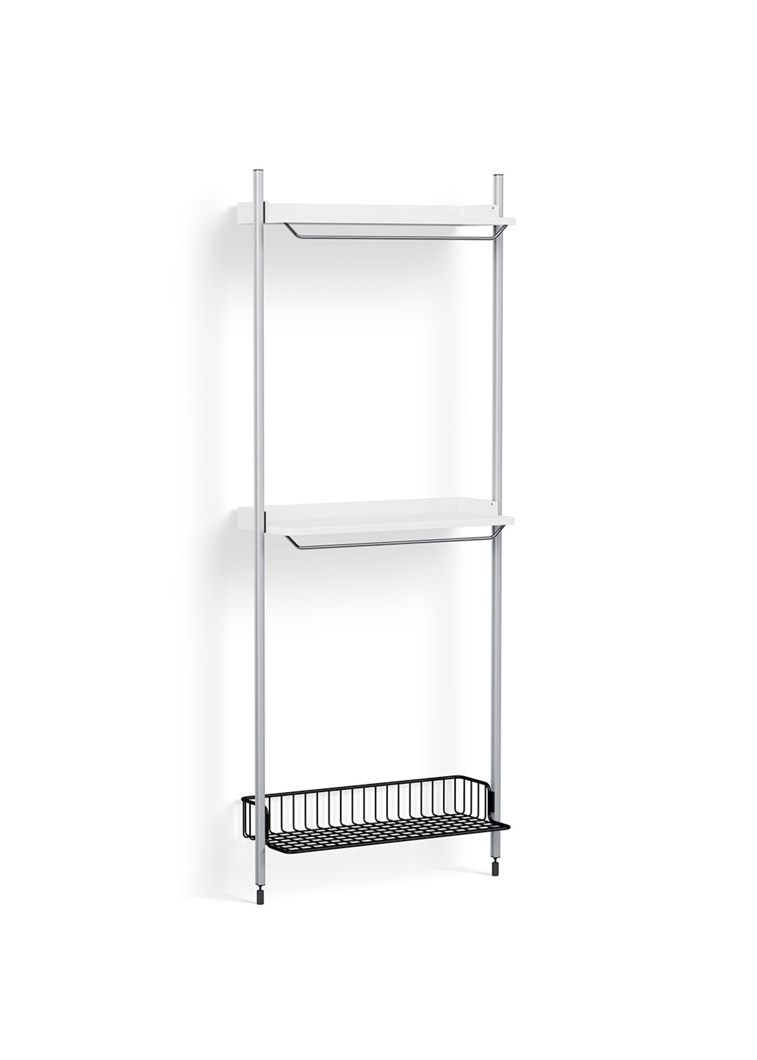 HAY - Display - Pier System / No. 1031 - White / Clear Anodised Aluminium