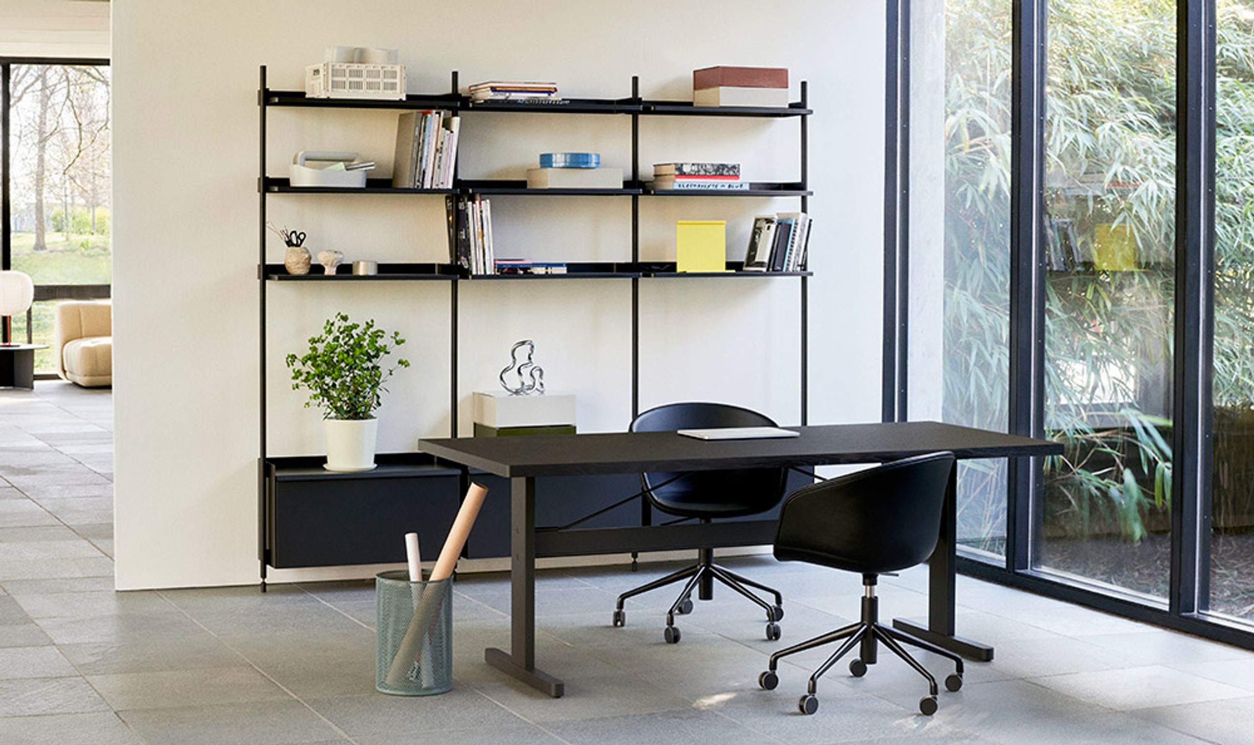 HAY - Reol - Pier System / No. 11 - Black / Black Anodised Aluminium