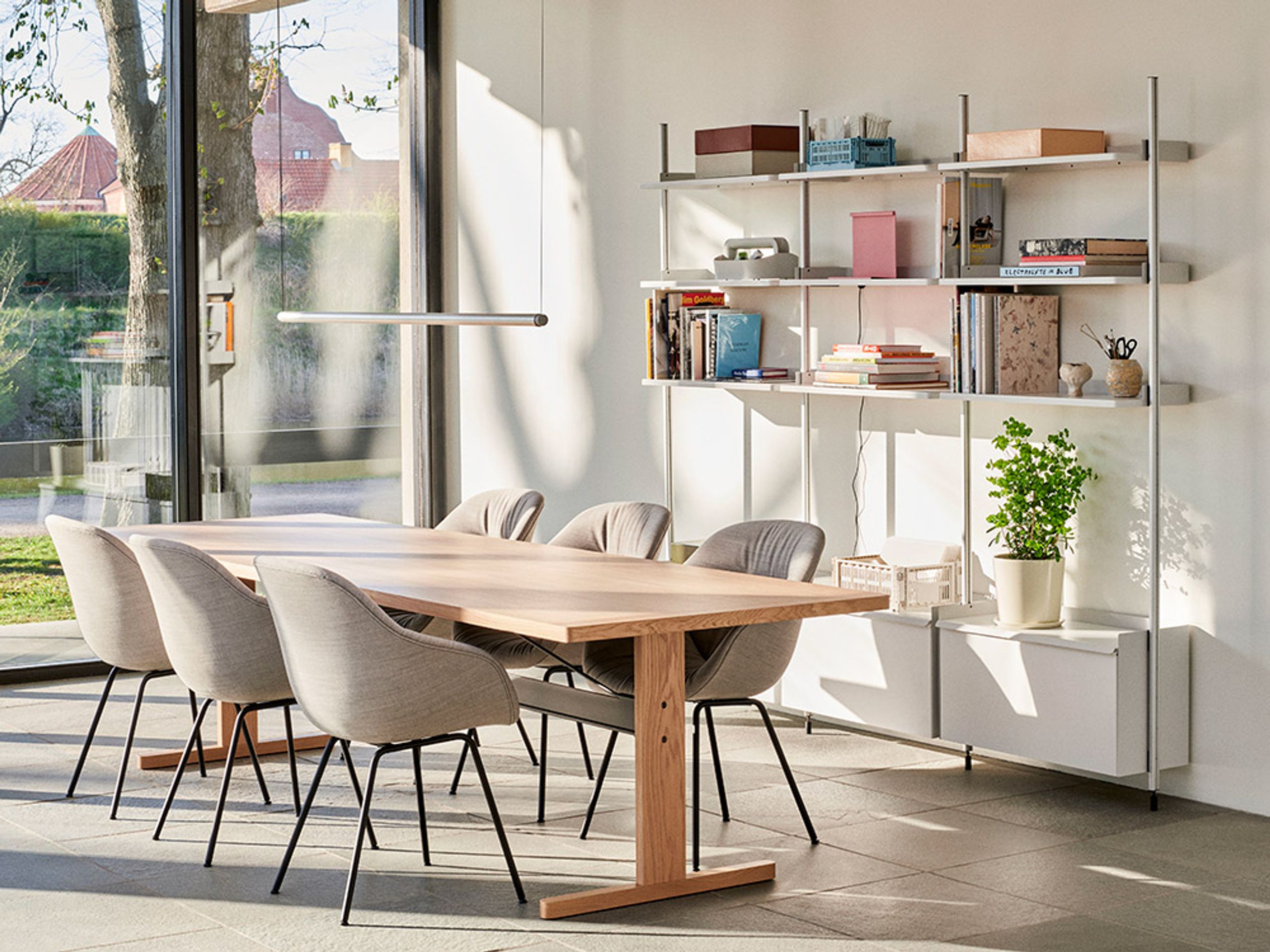 HAY - Hyllor - Pier System / No. 11 - White / Black Anodised Aluminium