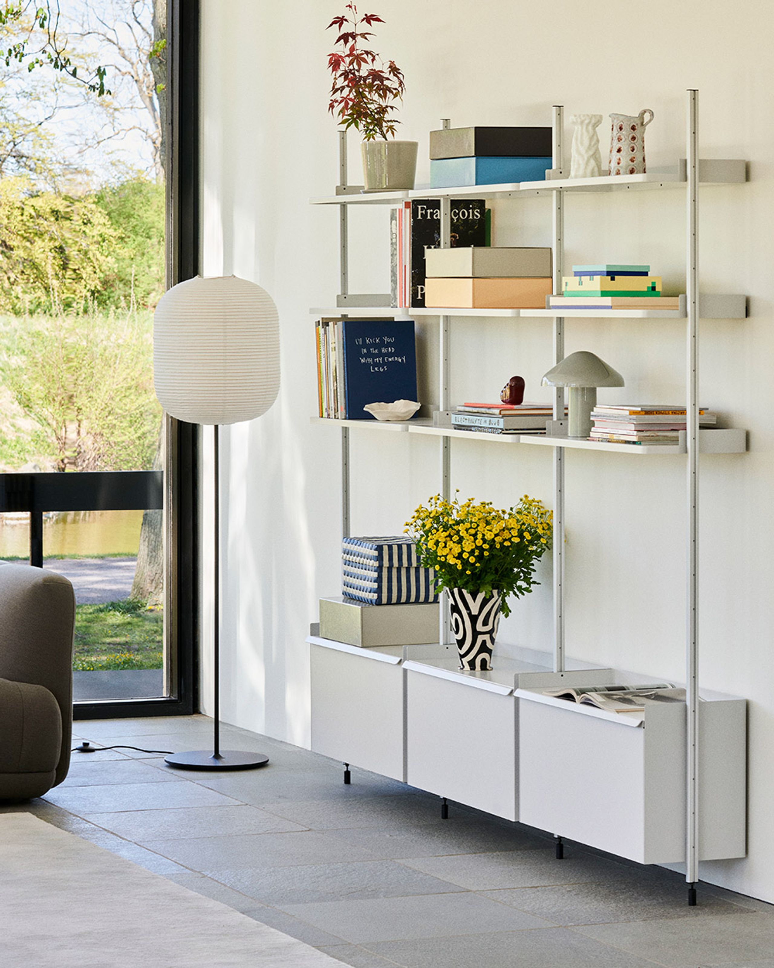 HAY - Estante - Pier System / No. 11 - White / Clear Anodised Aluminium