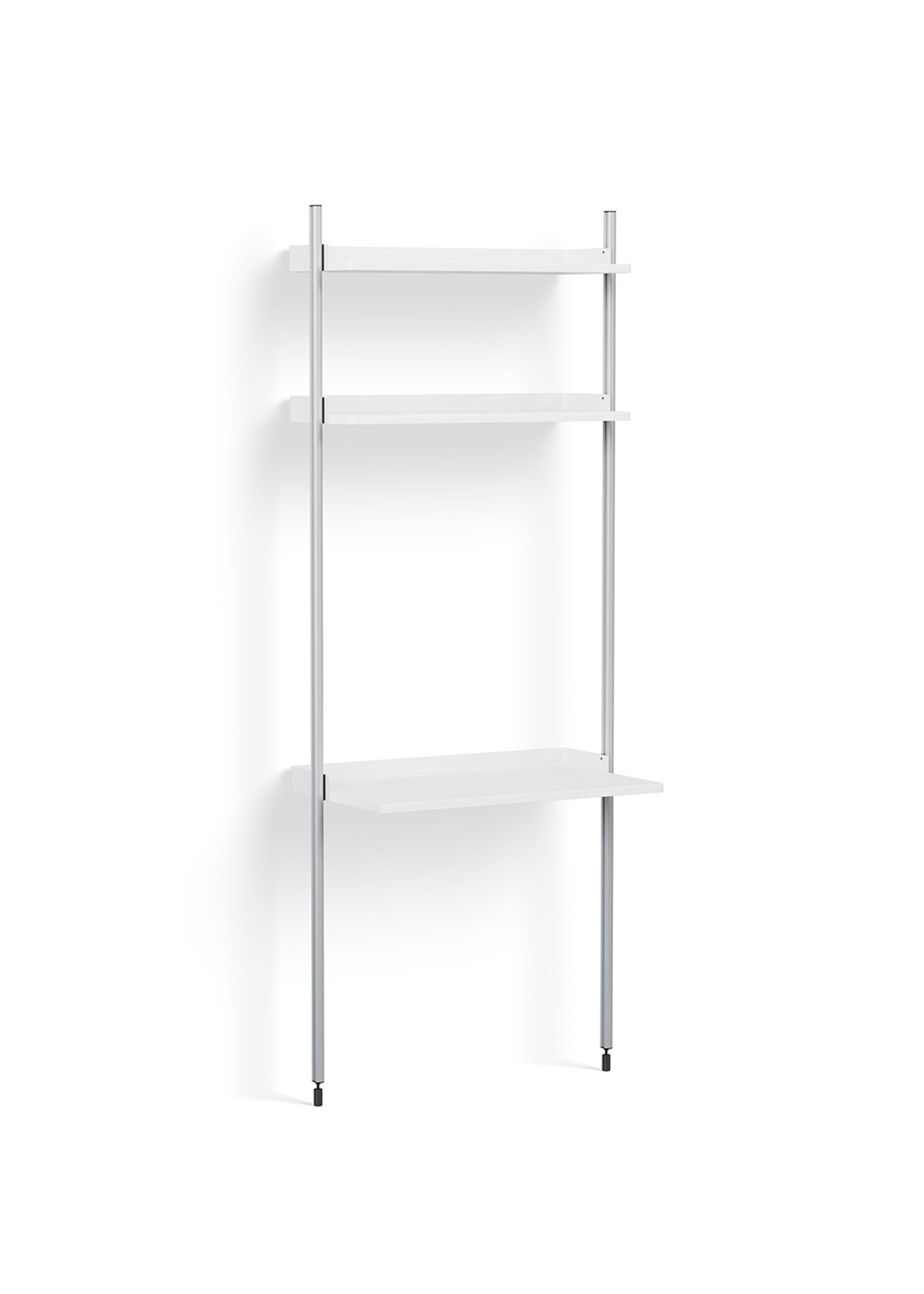HAY - Reol - Pier System / No. 11 - White / Clear Anodised Aluminium