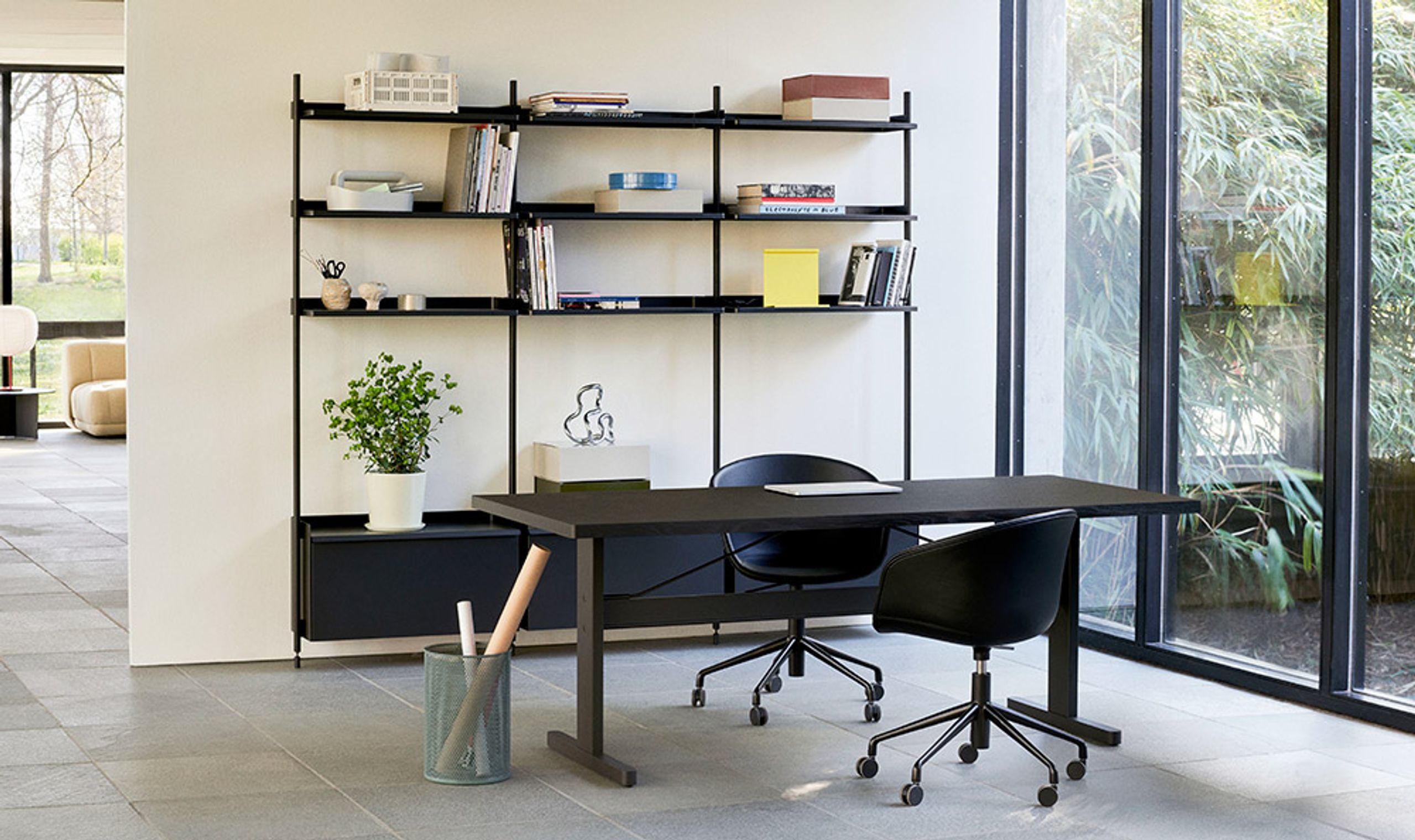 HAY - Librería - Pier System / No. 11 - White / Clear Anodised Aluminium