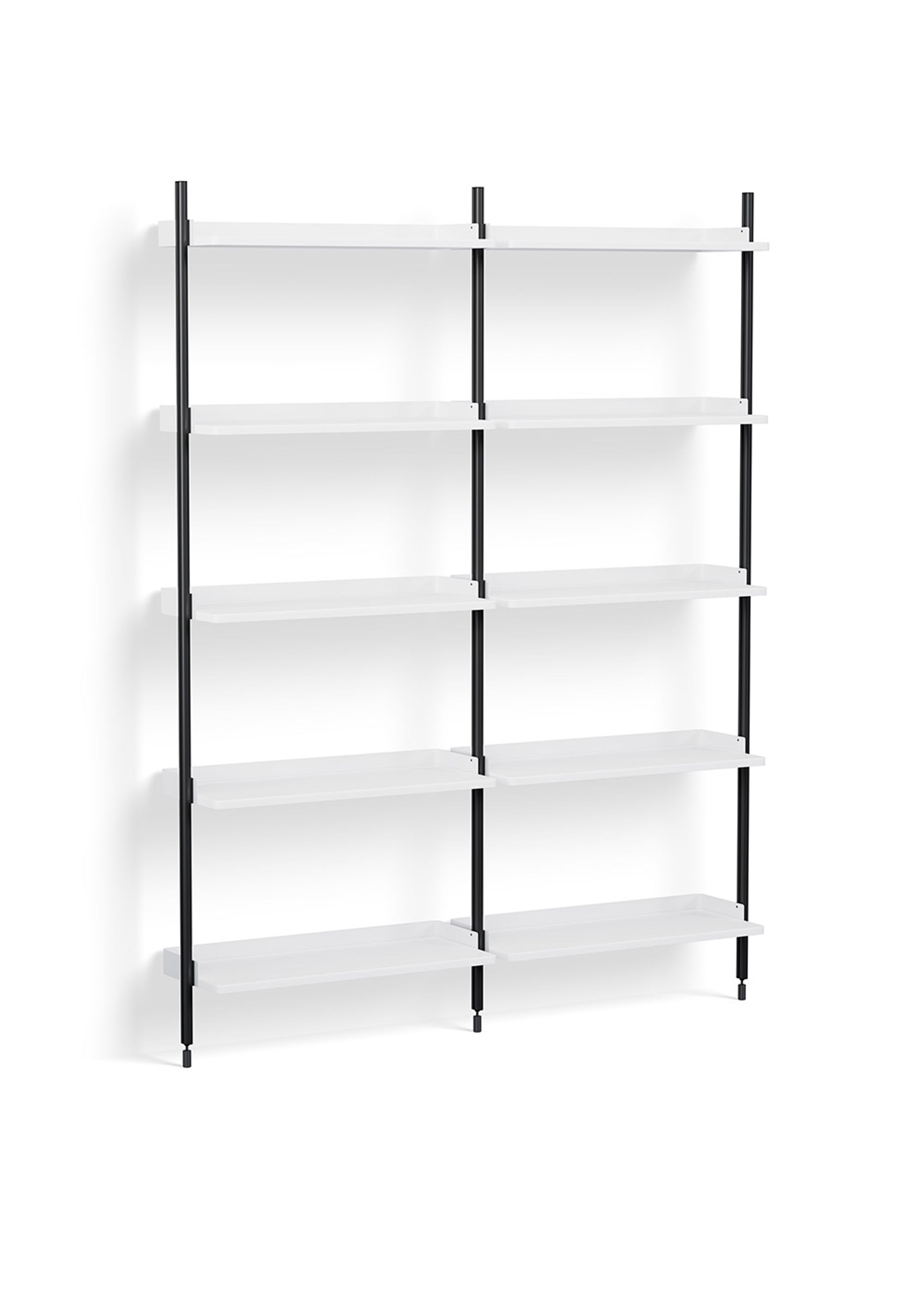 HAY - Hyllor - Pier System / No. 112 - White / Black Anodised Aluminium