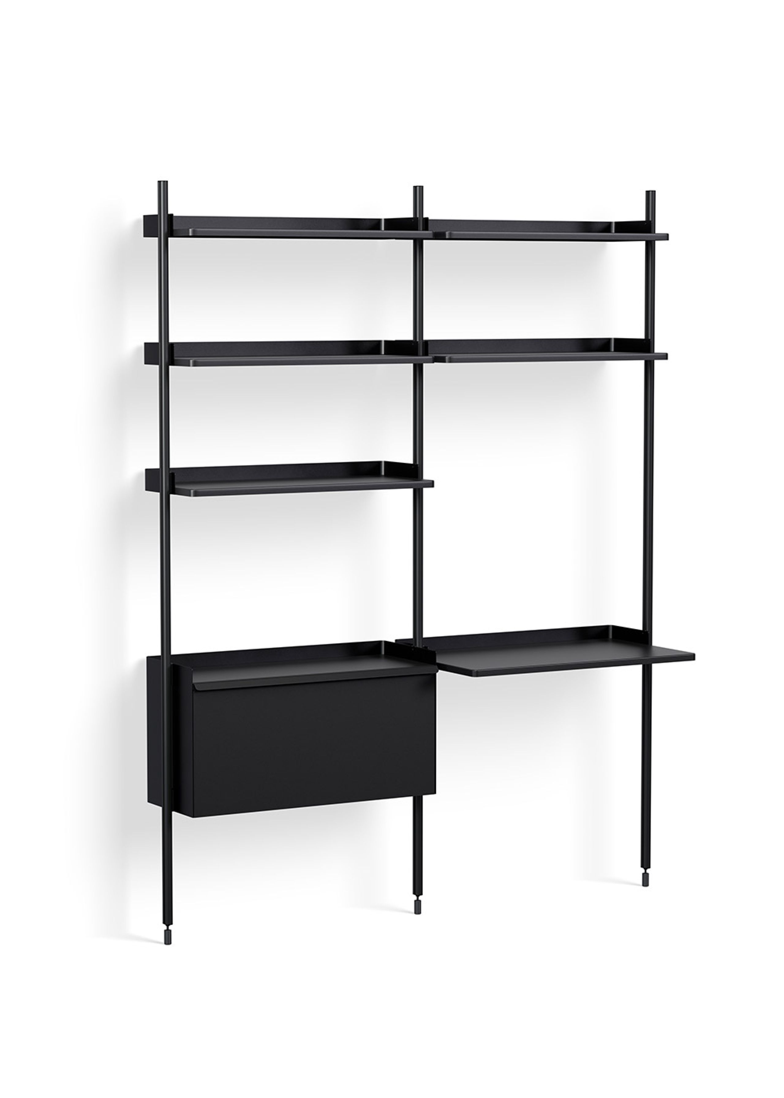 HAY - Reol - Pier System / No. 12 - Black / Black Anodised Aluminium