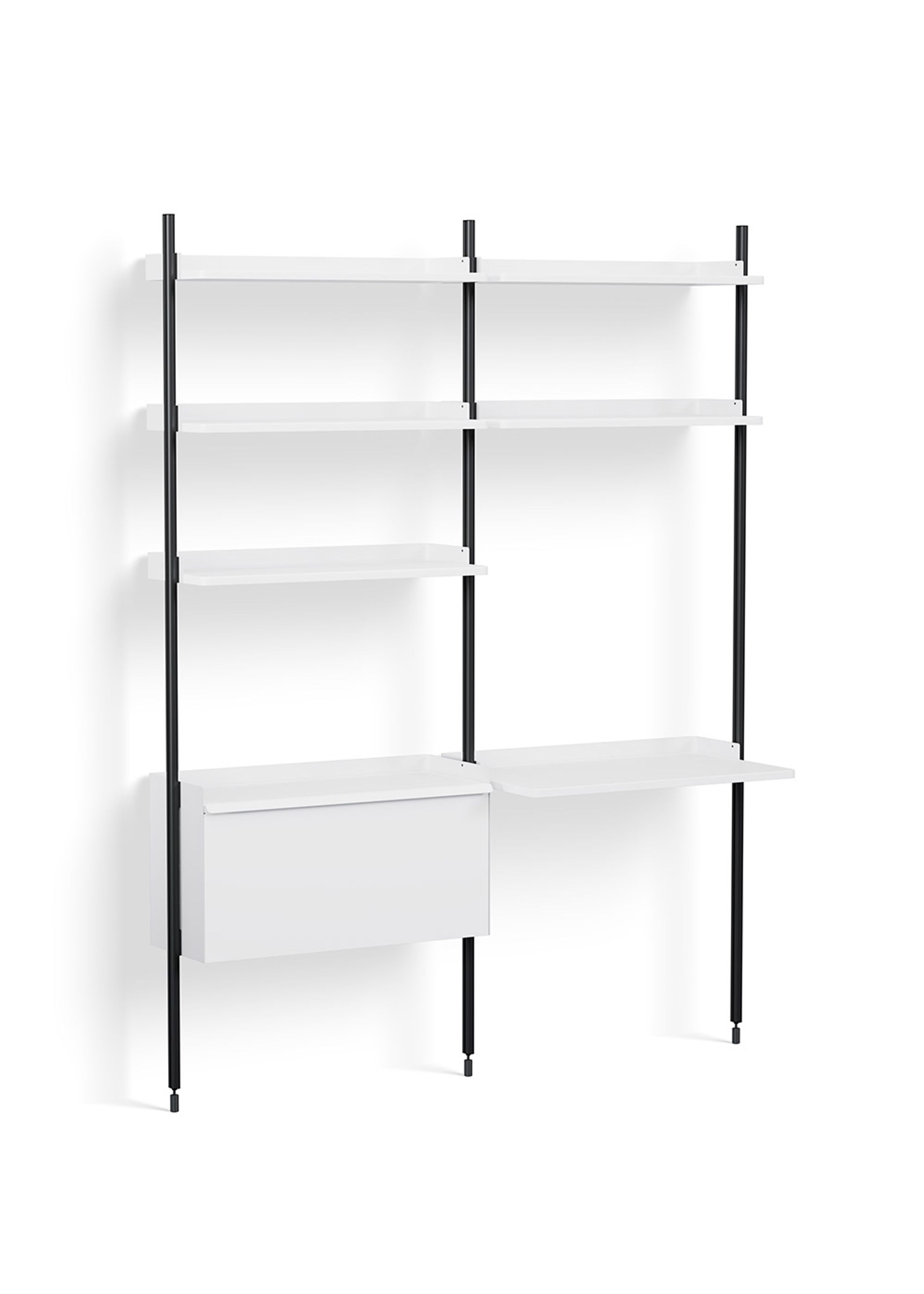 HAY - Regal - Pier System / No. 12 - White / Black Anodised Aluminium