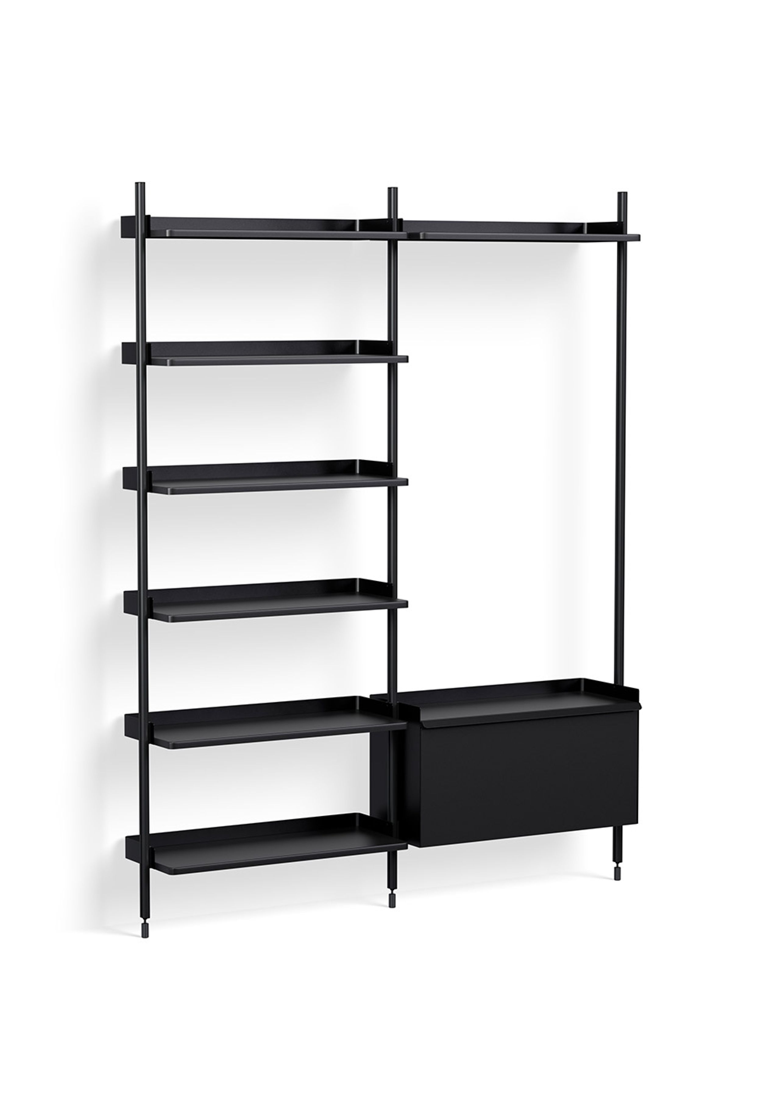 HAY - Reol - Pier System / No. 152 - Black / Black Anodised Aluminium