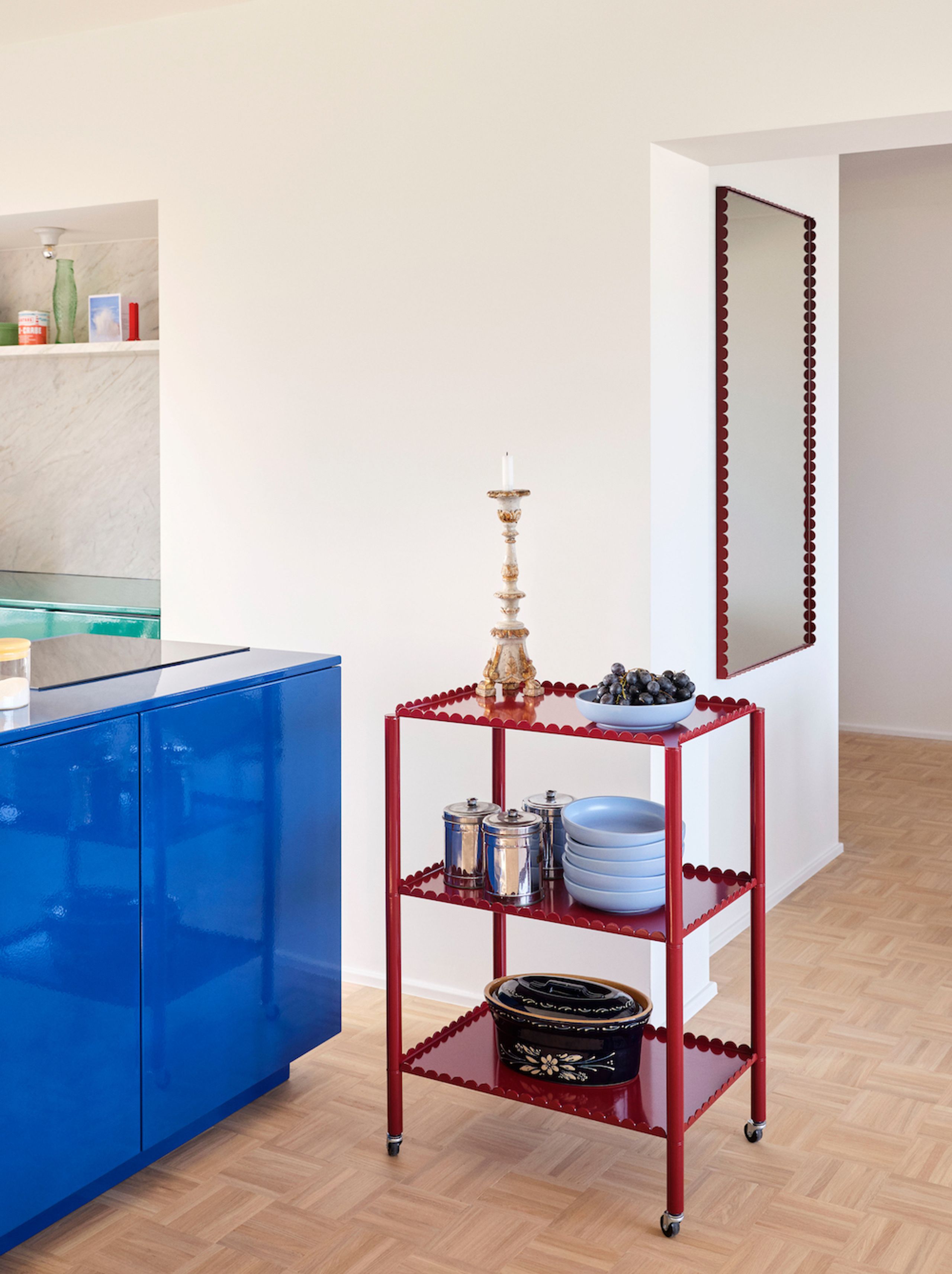 HAY - Rullebord - Arcs Trolley - High - Auburn Red