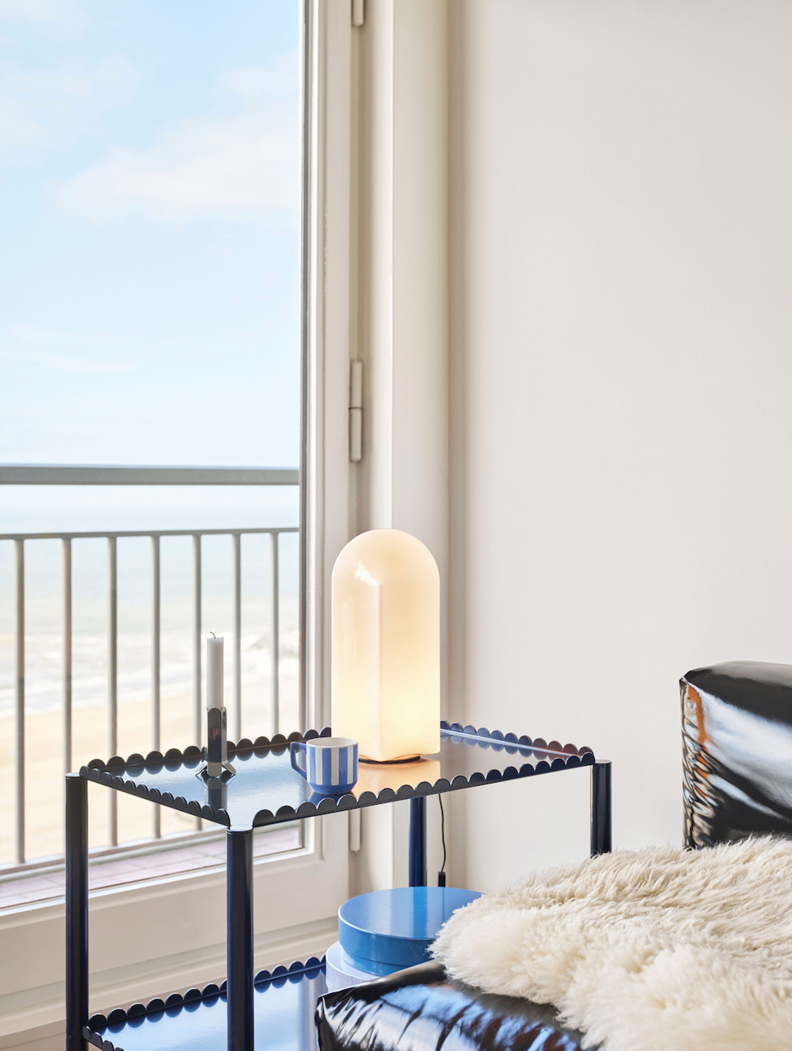 HAY - Servierwagen - Arcs Trolley - Low - Steel Blue