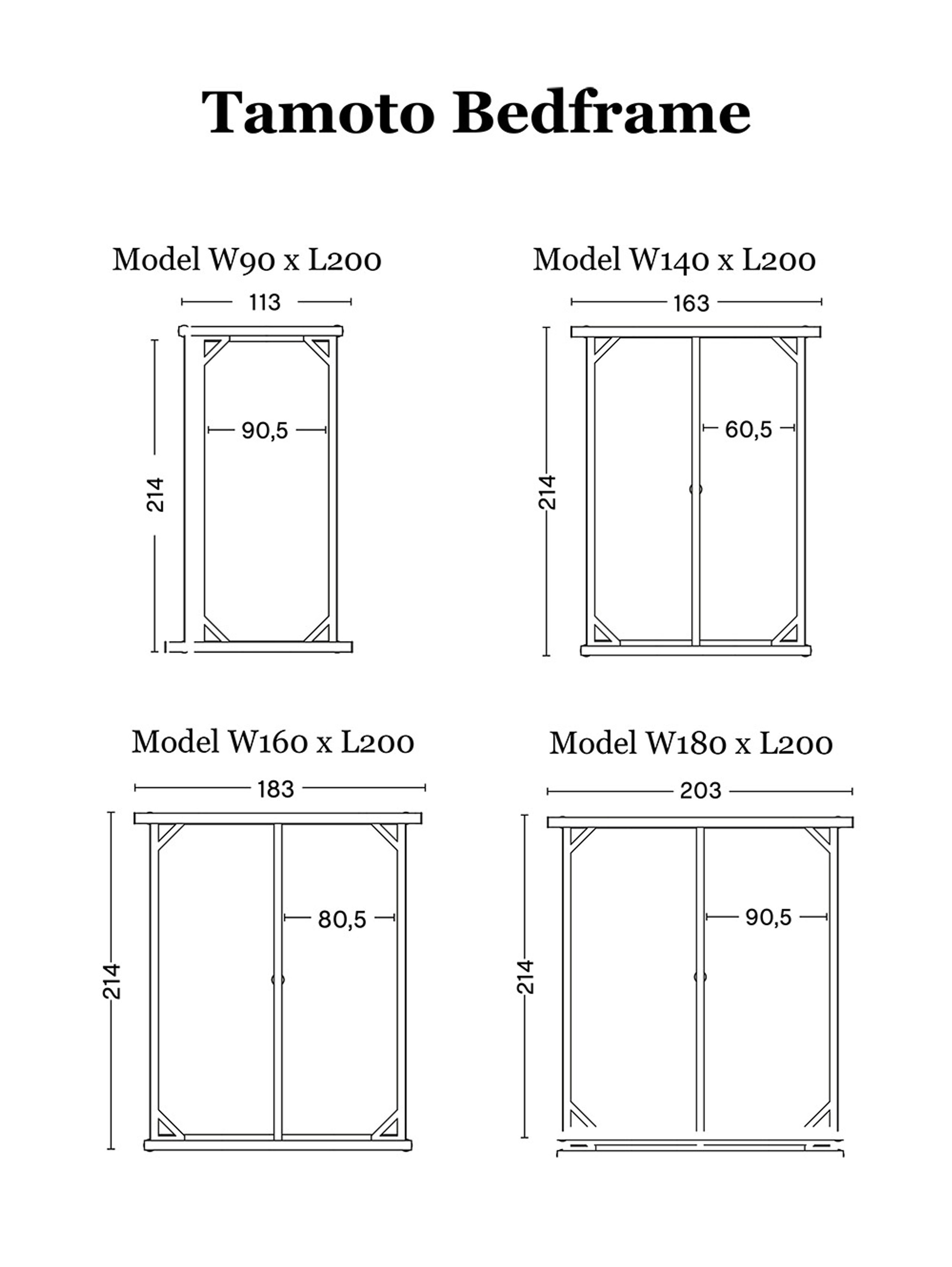 HAY - Bettrahmen - Tamoto Bed - Metaphor 23 / Mint Turquoise