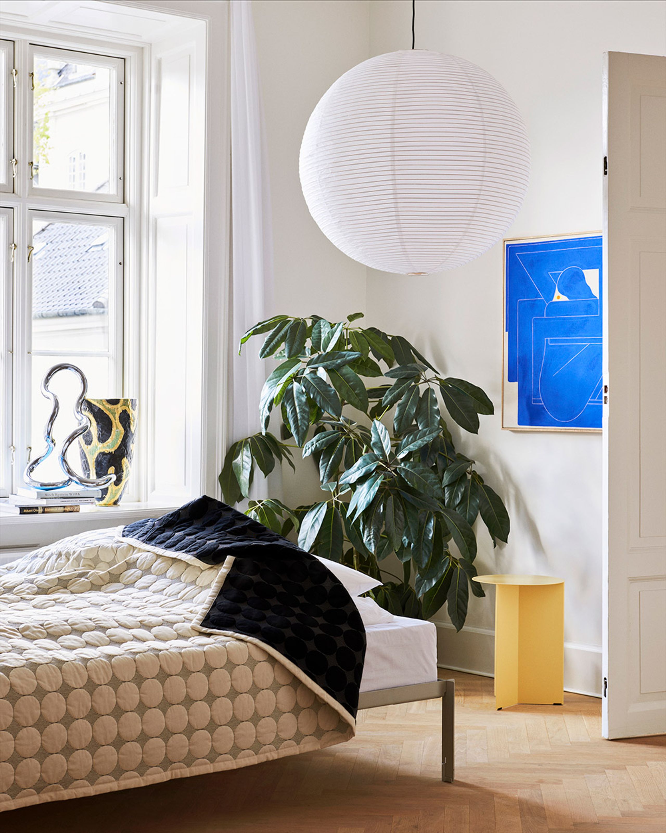 HAY - Bed Cover - Mega Dot / Small - Black & Cream