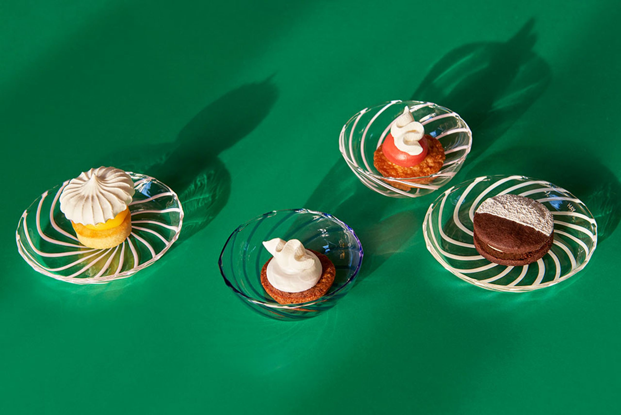 HAY - Skål - Spin Bowl - Light Pink w. Blue Stripes