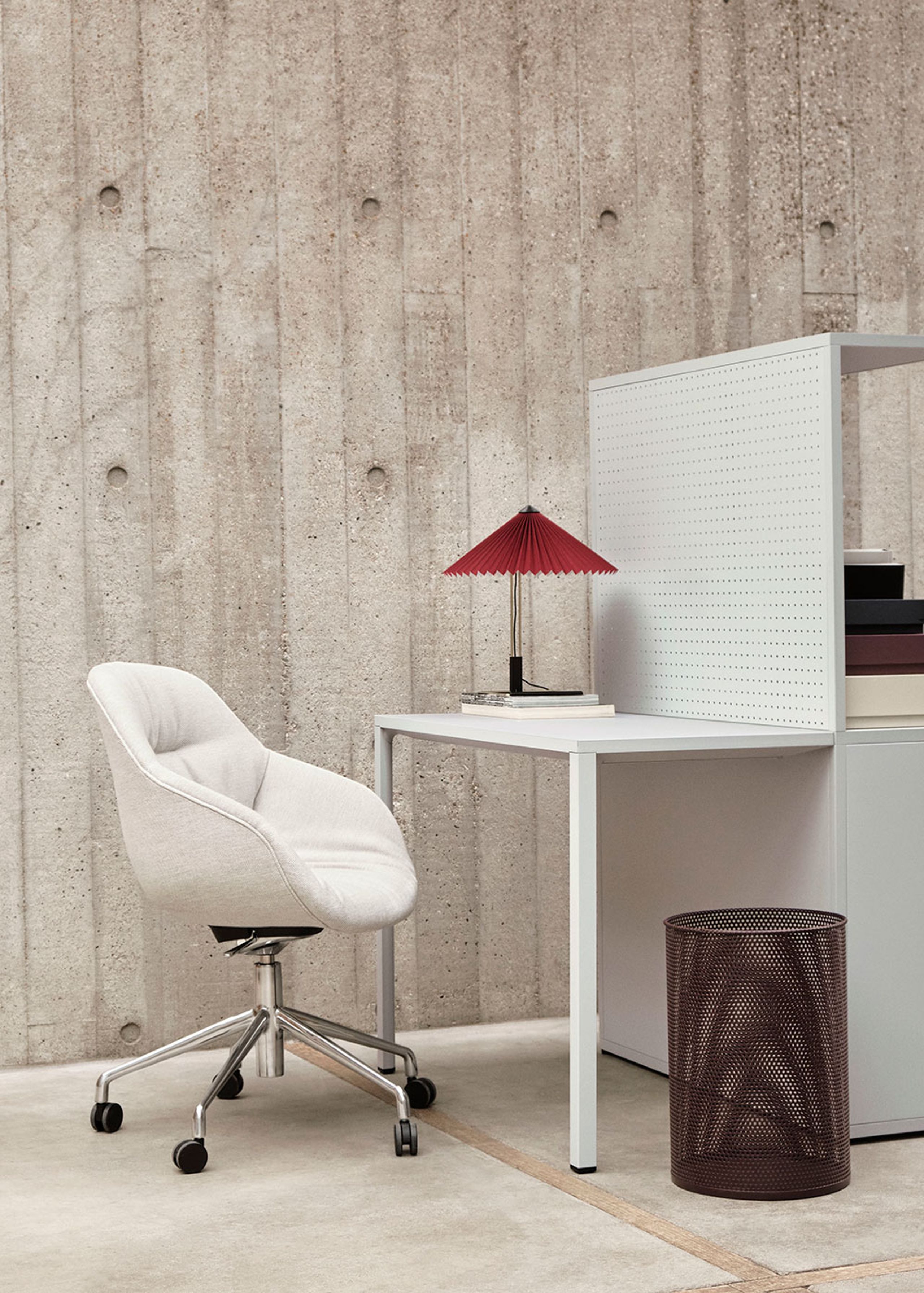 HAY - Trash Can - Perforated Bin - Large - Dusty Yellow