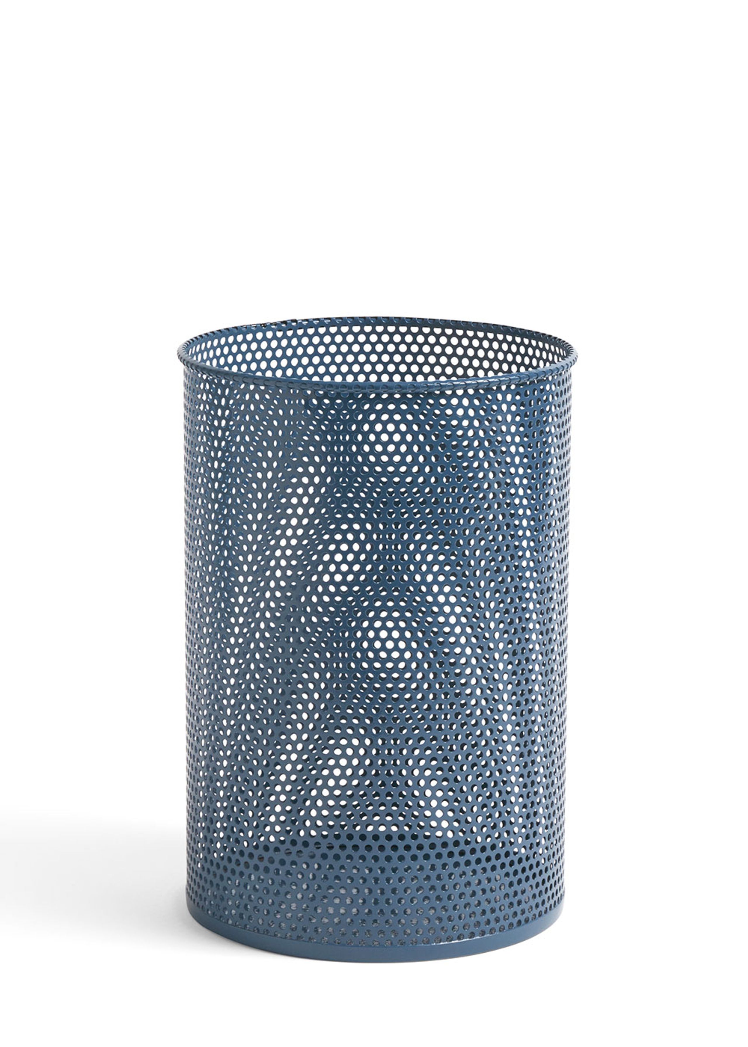 HAY - Trash Can - Perforated Bin - Medium - Petrol Blue