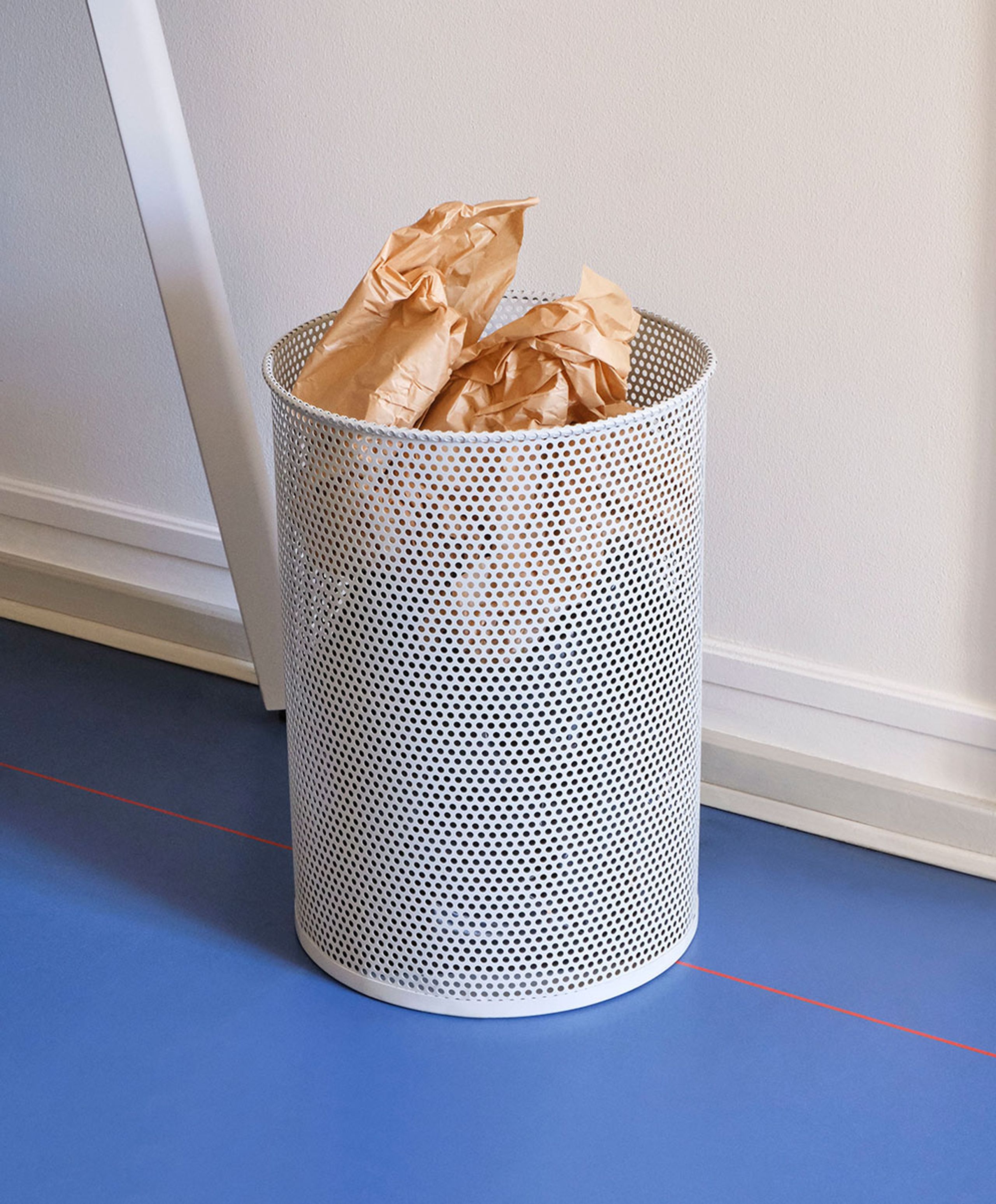 HAY - Trash Can - Perforated Bin - Medium - Petrol Blue