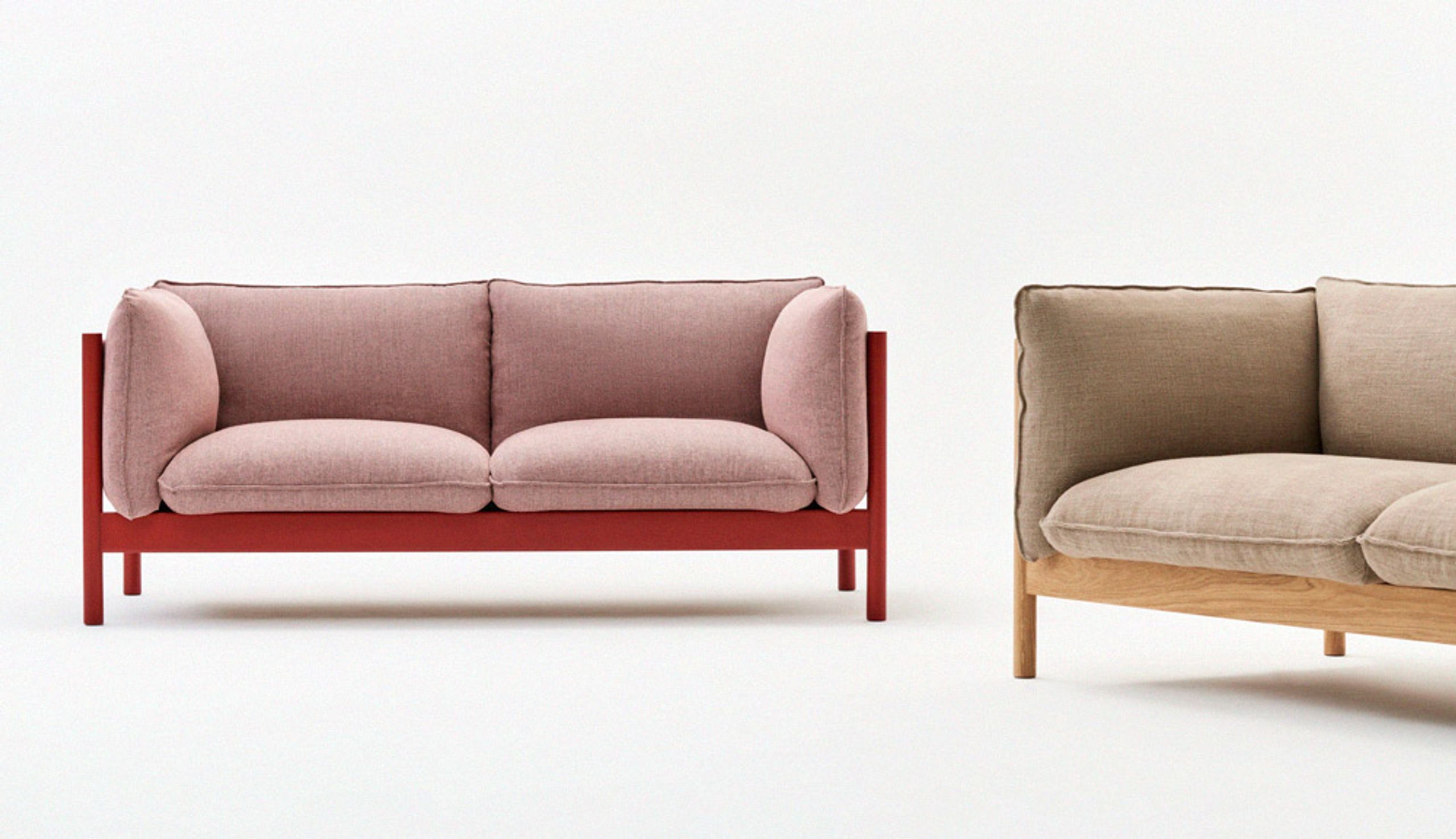 HAY - Canapé 3 personnes - Arbour 2-seater Sofa - Oiled Waxed Walnut / Nevada NV2488S