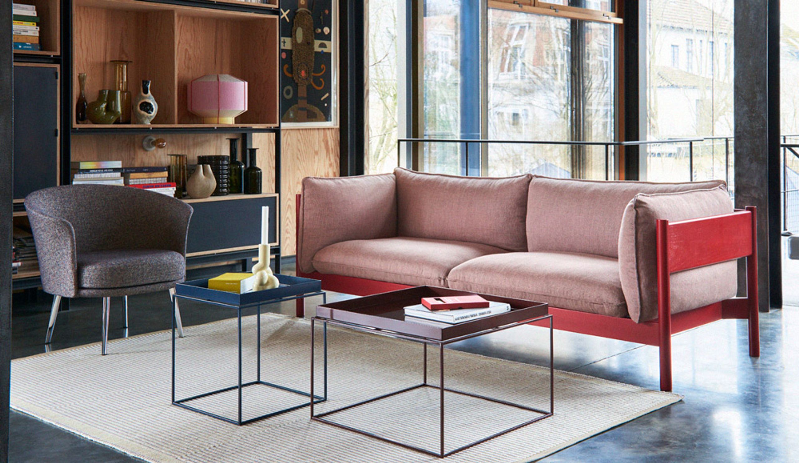 HAY - Couch - Arbour 3-seater Sofa - Oiled Waxed Oak / Hallingdal 220