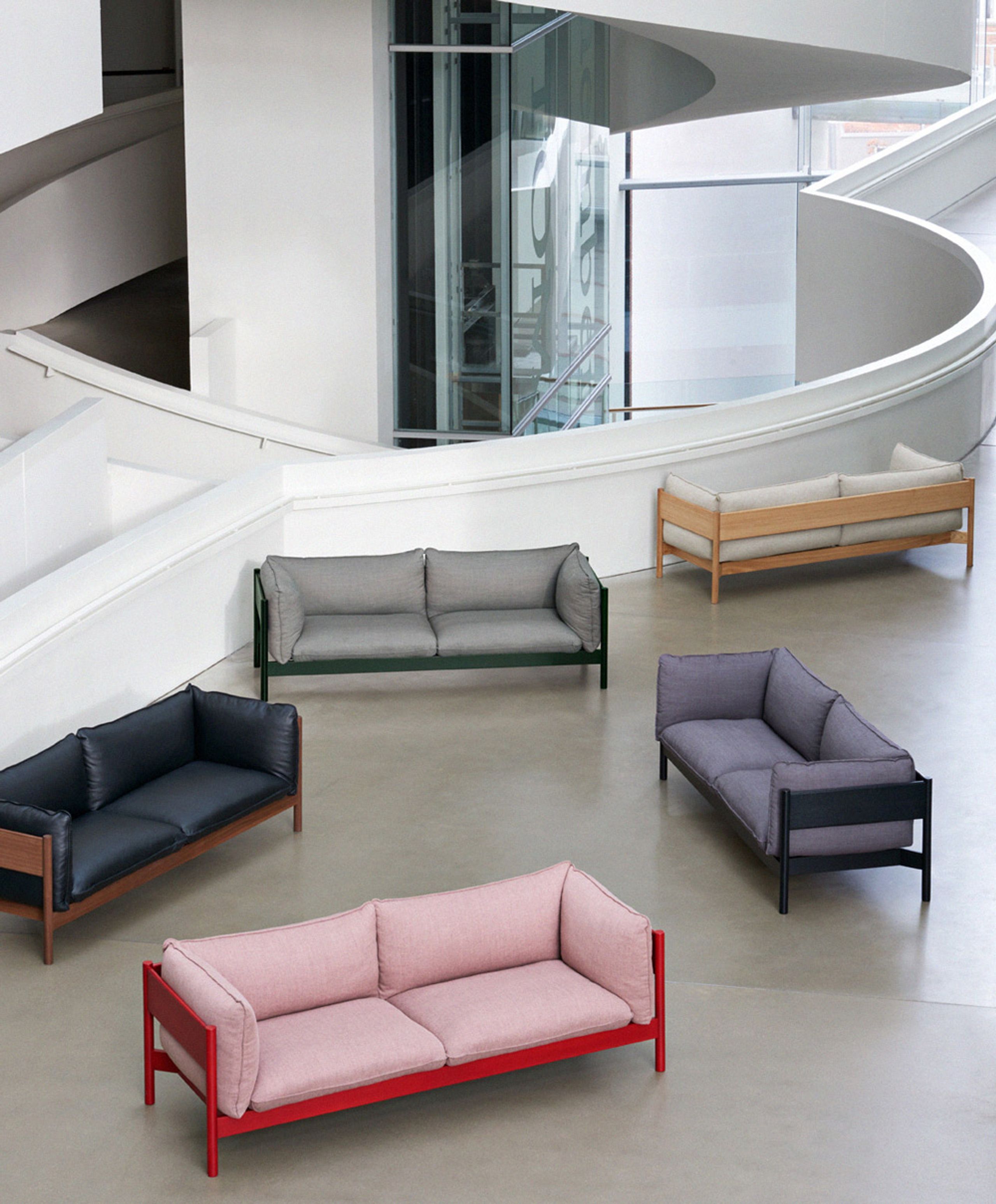 HAY - Couch - Arbour 3-seater Sofa - Oiled Waxed Oak / Hallingdal 220