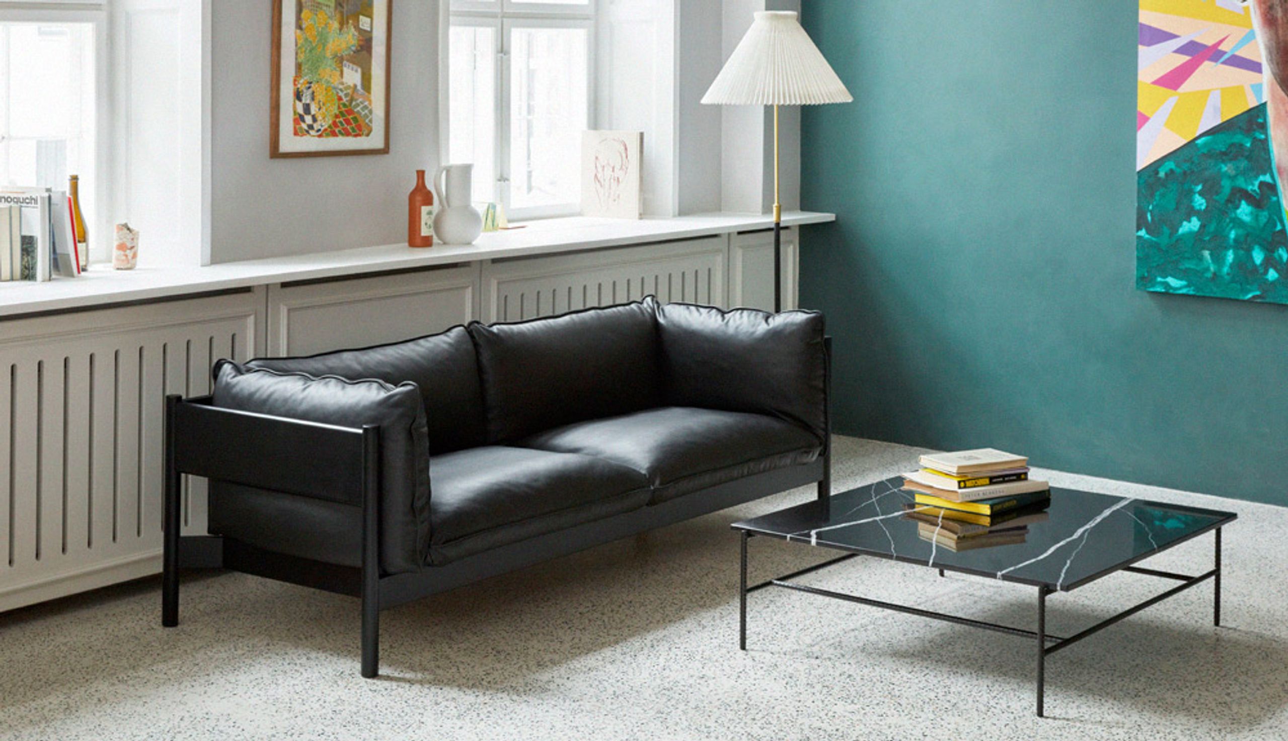 HAY - Couch - Arbour 3-seater Sofa - Oiled Waxed Oak / Hallingdal 220