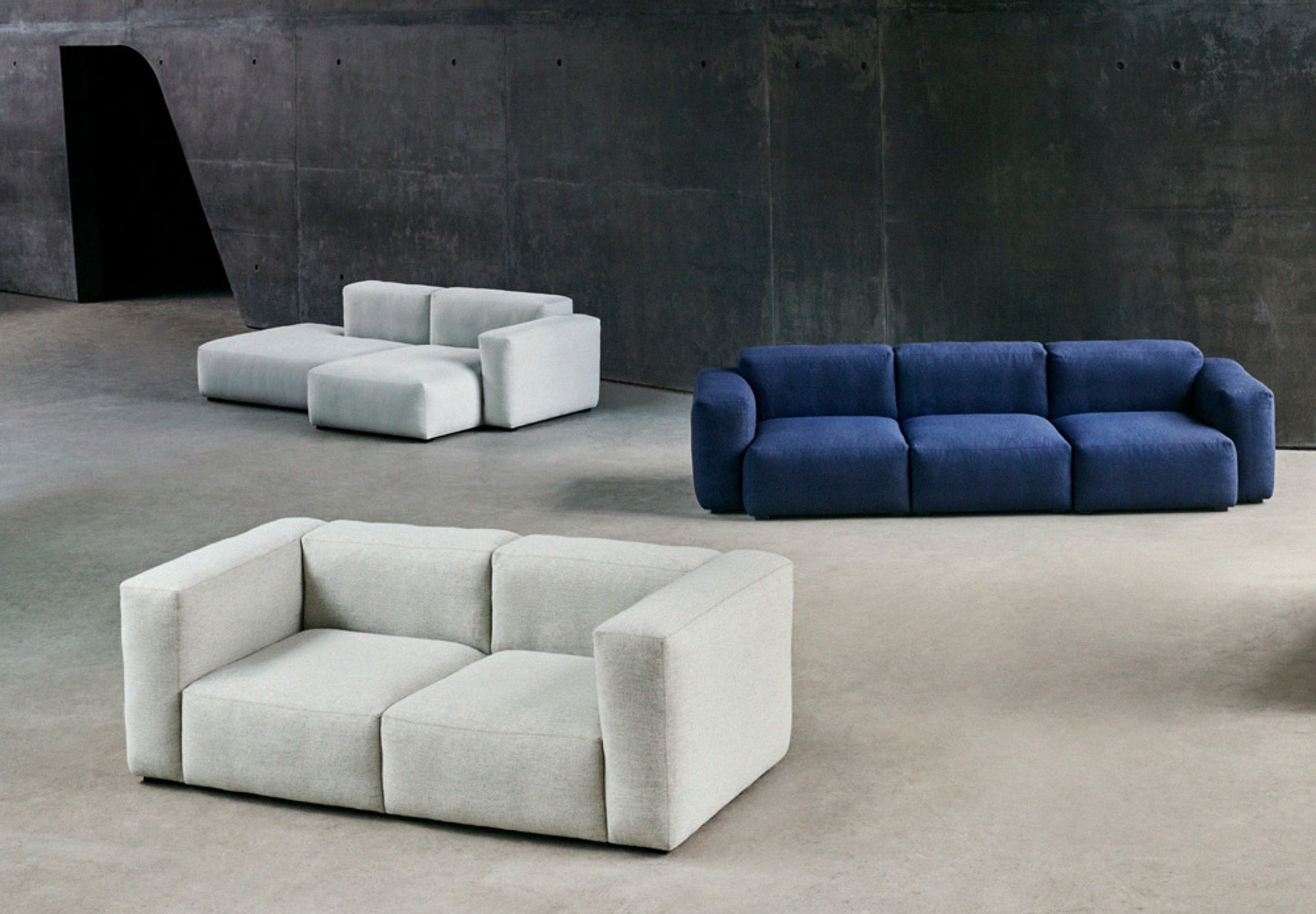 HAY - Sofa - Mags Soft Sofa Low Armrest / 2.5 Seater - Combination 1 / Atlas 411