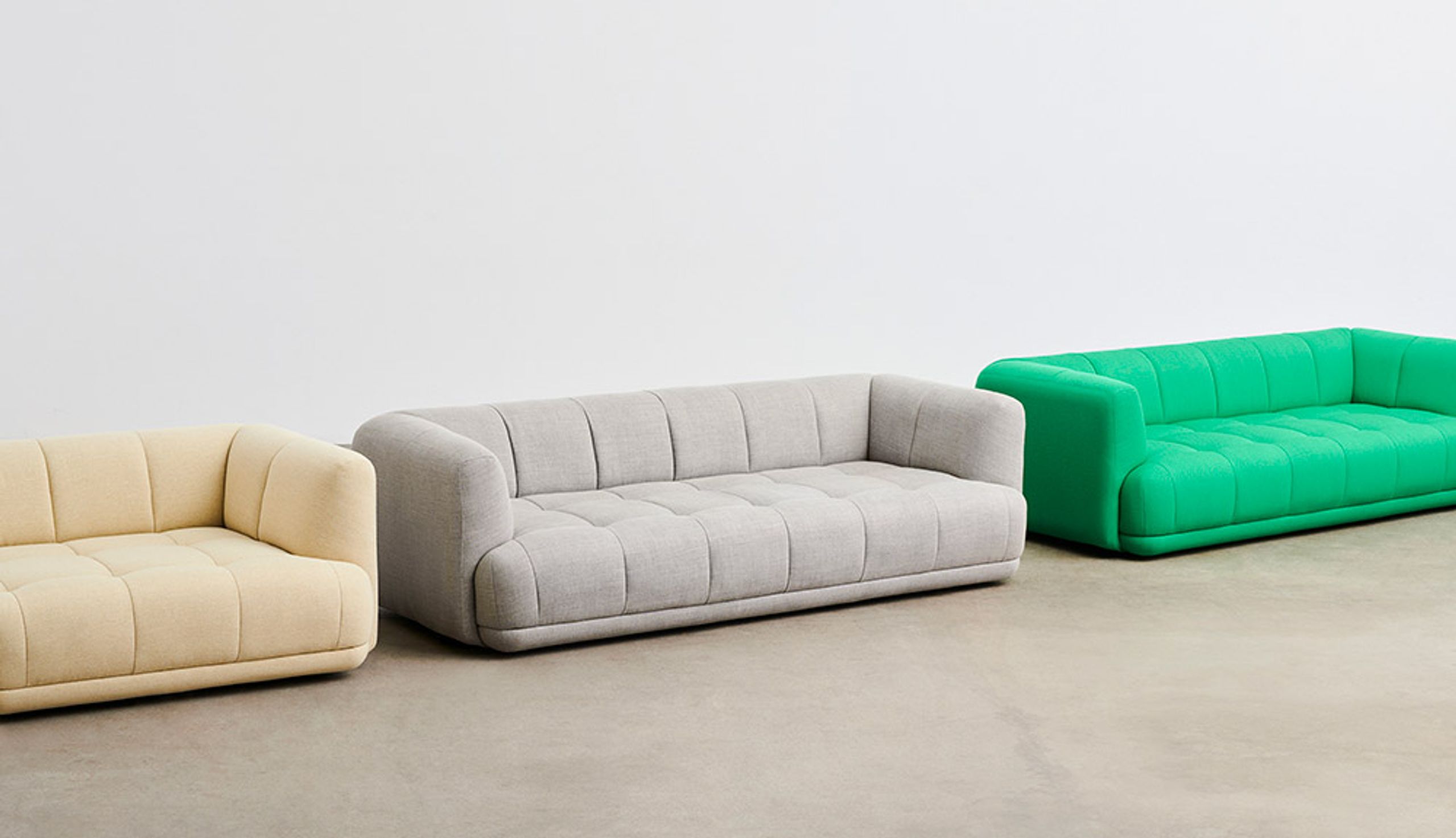HAY - Sofa - Quilton Collection / Combination 1 - Sense Nougat