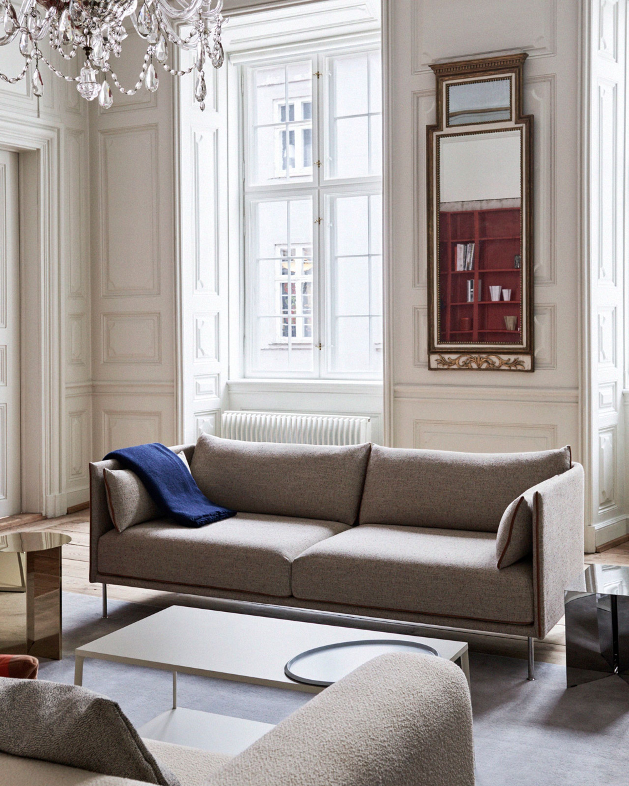 HAY - Couch - Silhouette Mono / 3 Seater - Oiled Oak / Ruskin 33