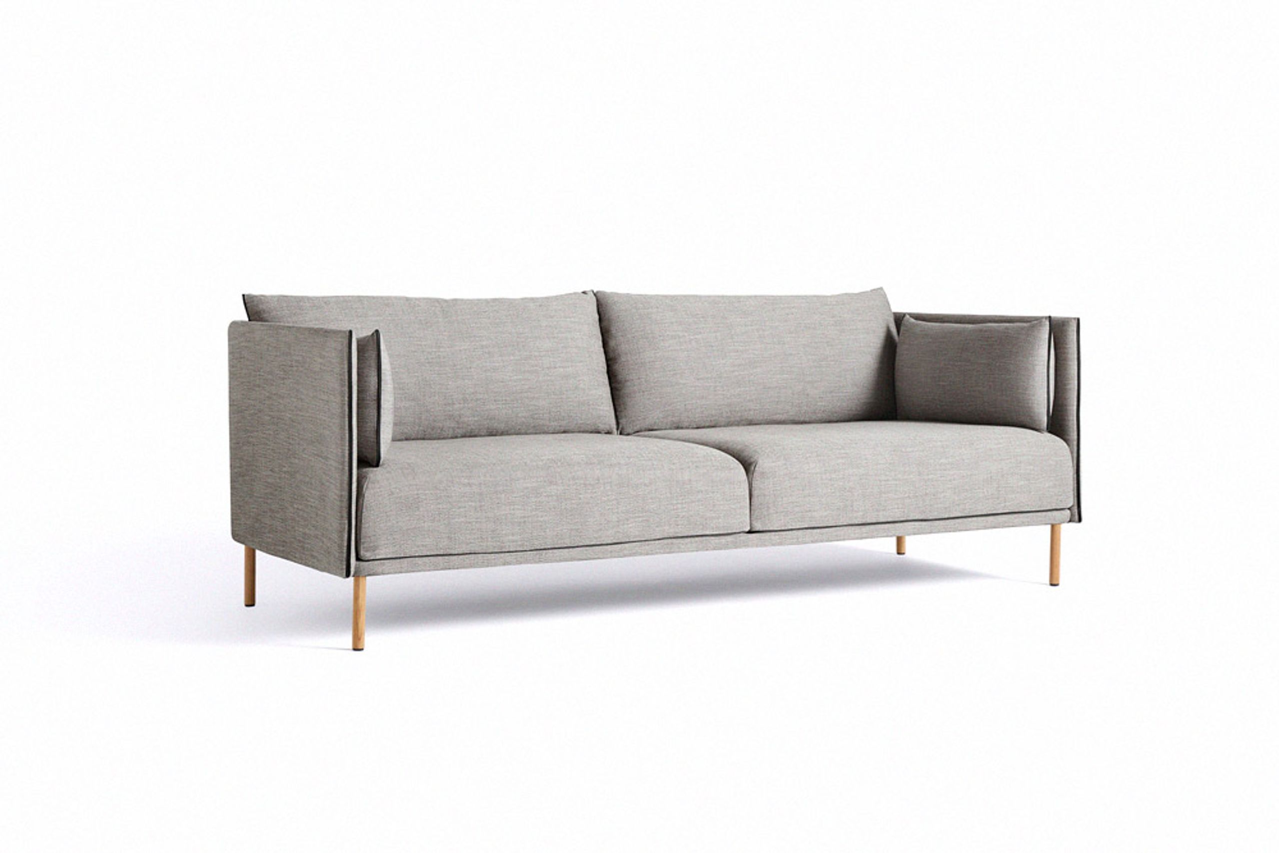 HAY - Couch - Silhouette Mono / 3 Seater - Oiled Oak / Ruskin 33
