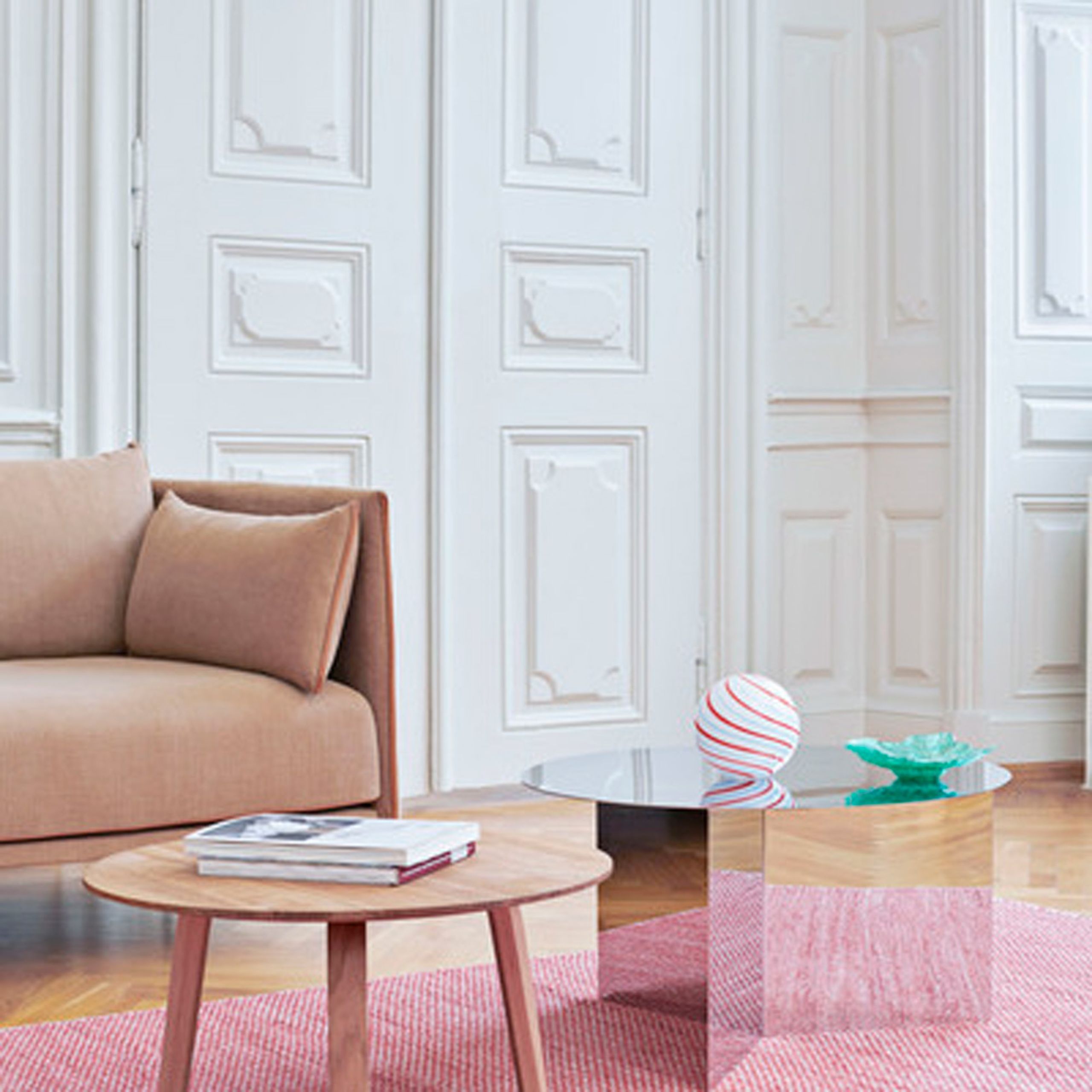 HAY - Salontafel - Bella Coffee Table Ekstra Large - Oak Veneer Lacquered Matt