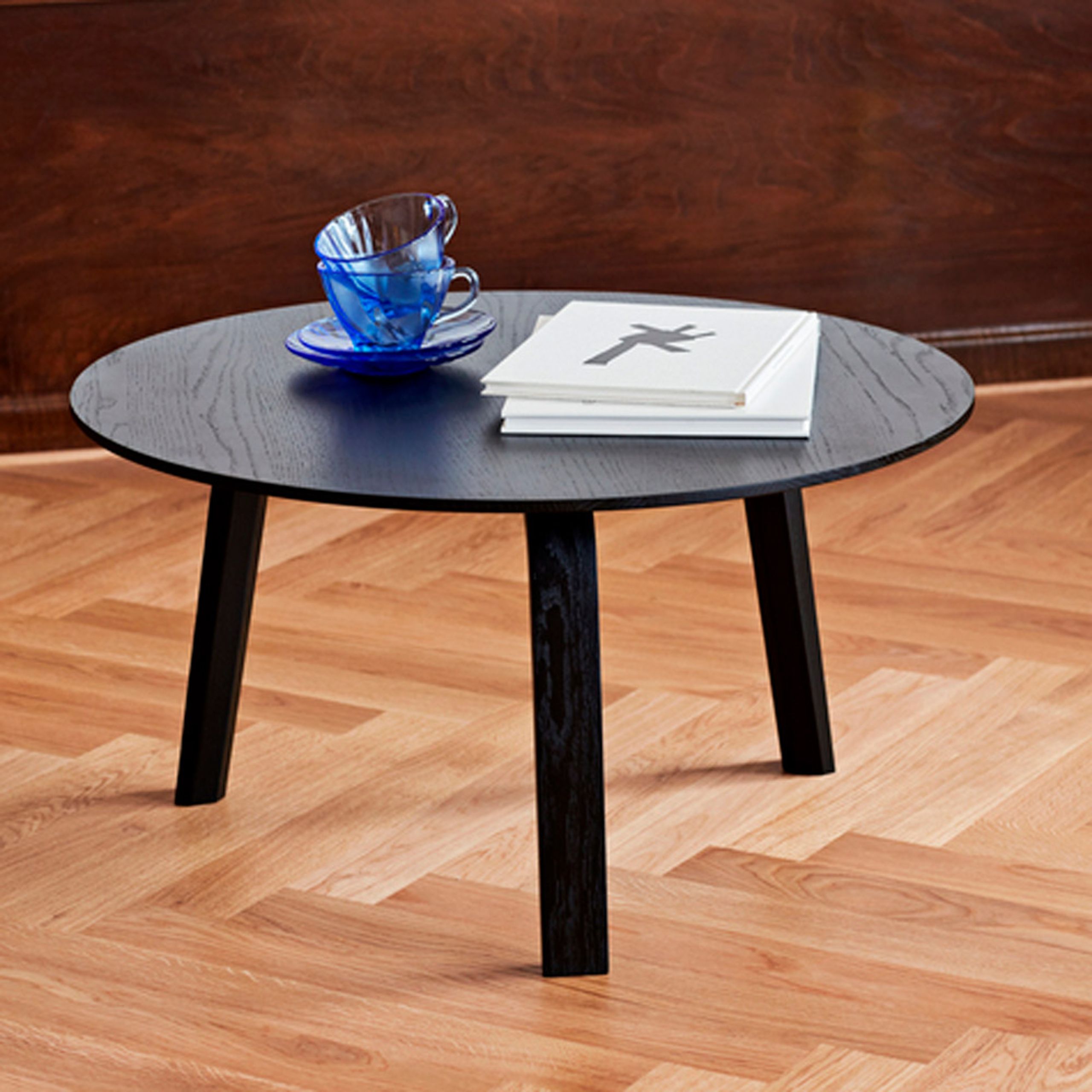 HAY - Sofabord - Bella Coffee Table Large - Sort Farvet Massiv Eg