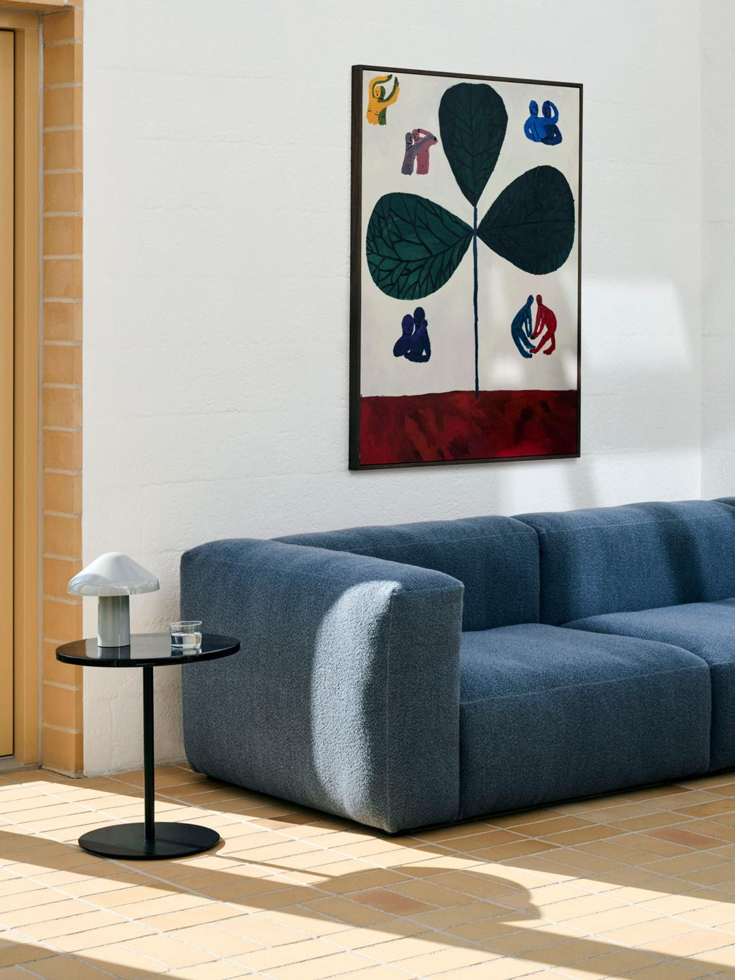 HAY - Soffbord - Pyro Coffee Table - Black Ceramic / Black Powder Coated Steel