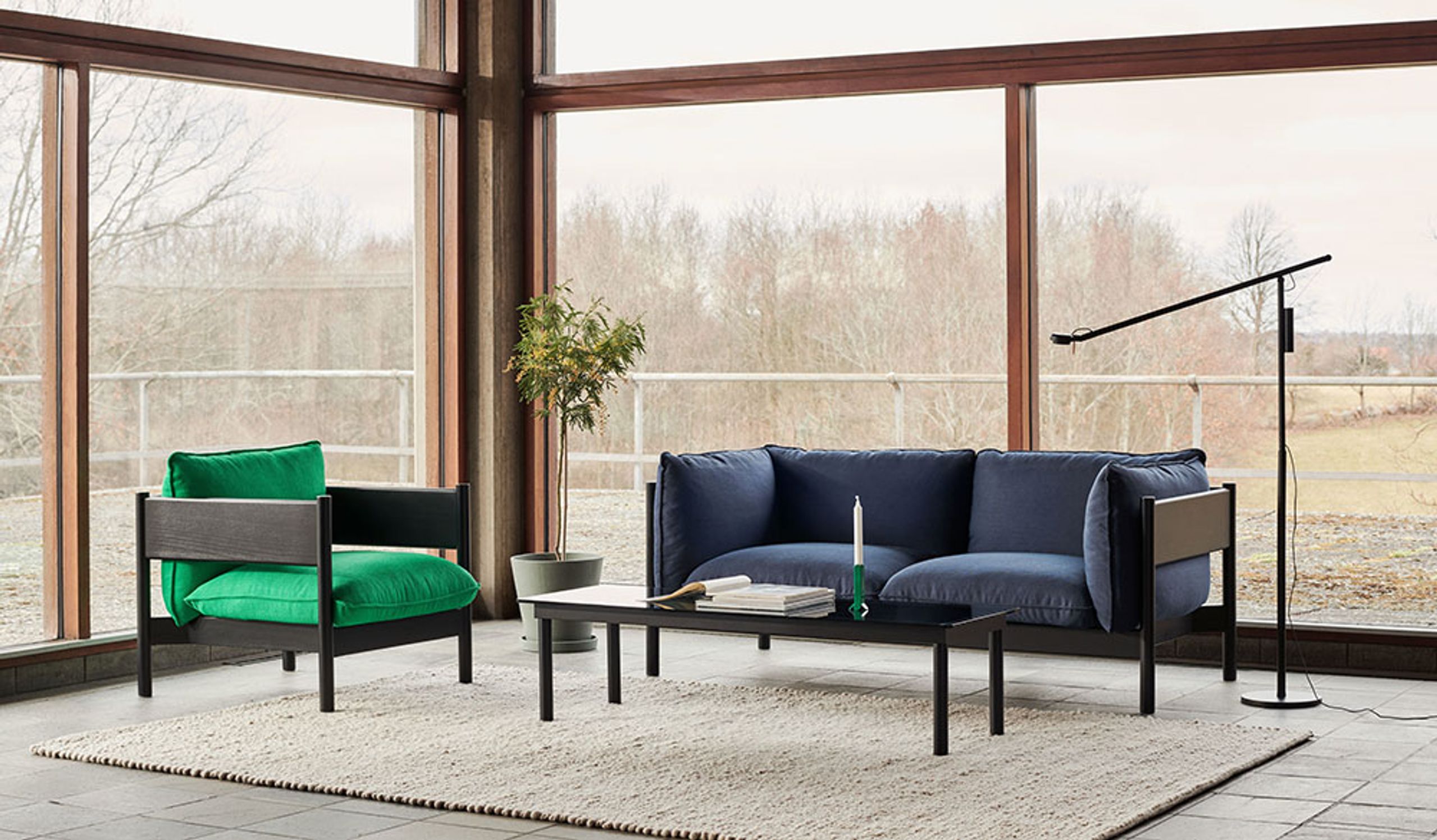 HAY - Coffee table - Kofi / 60 x 60 - Base: Water-Based Lacquered Oak