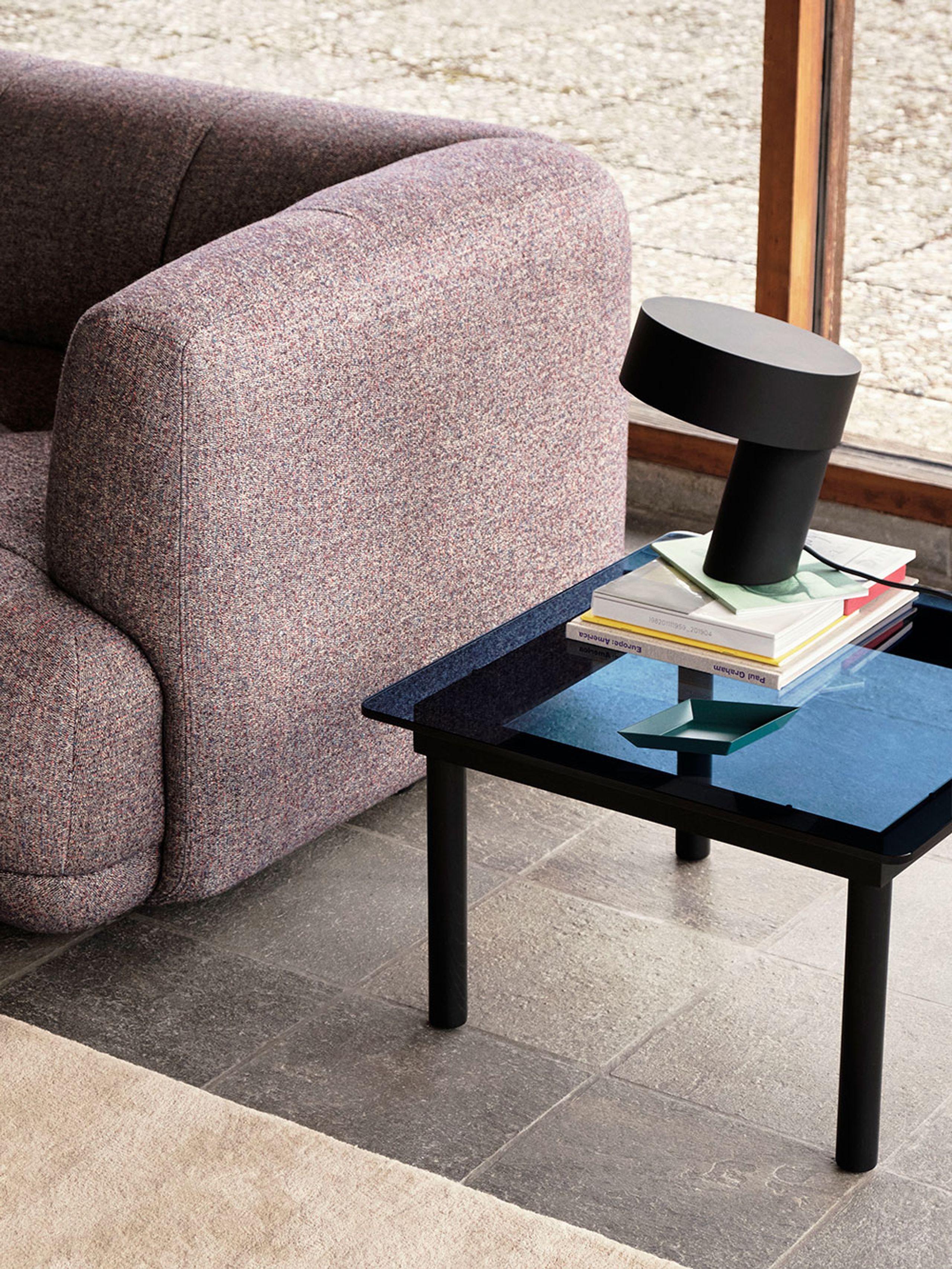 HAY - Coffee Table - Kofi / 60 x 60 - Base: Barn Red Water-Based Lacquered Oak