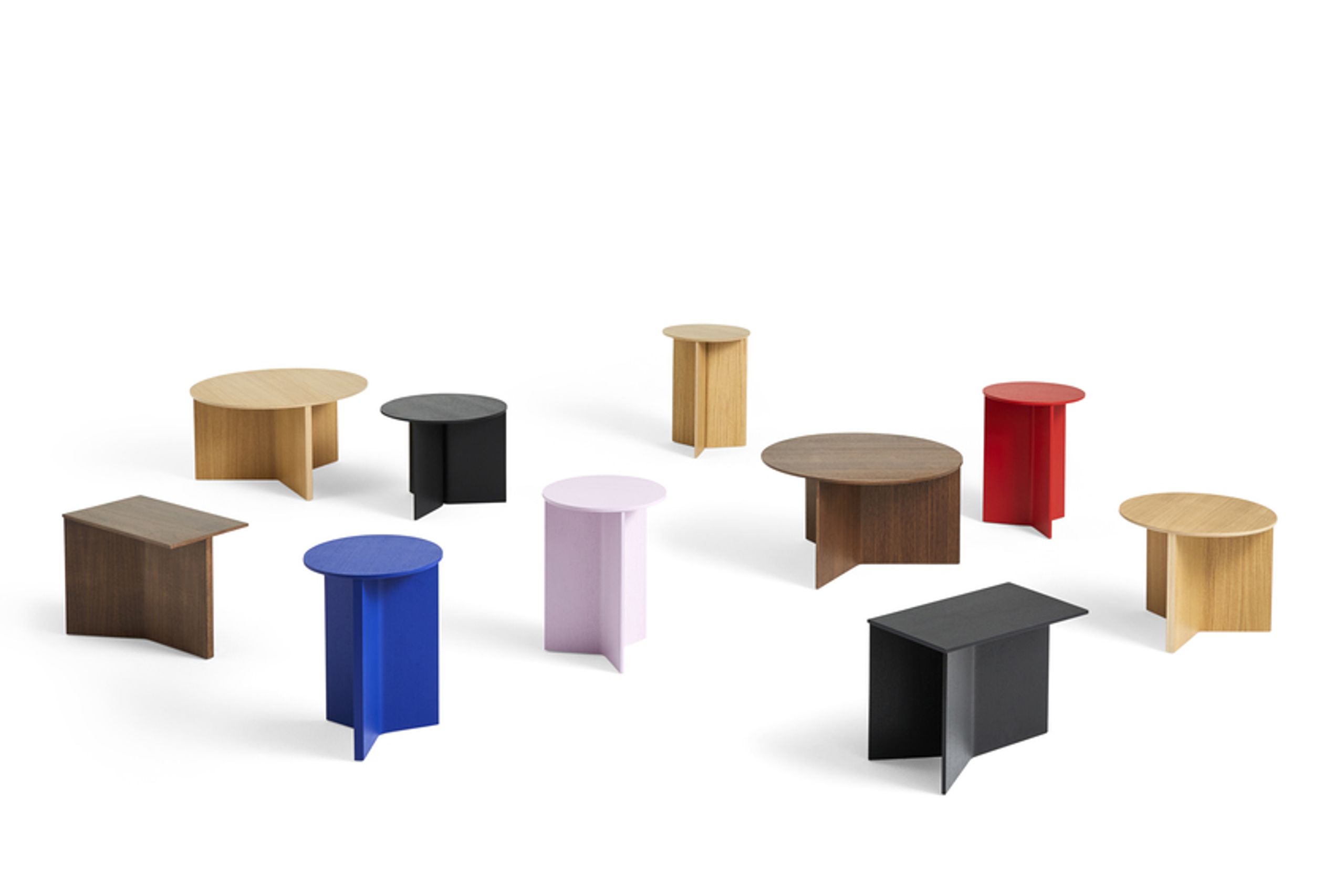 HAY - Coffee Table - Slit table wood - High black