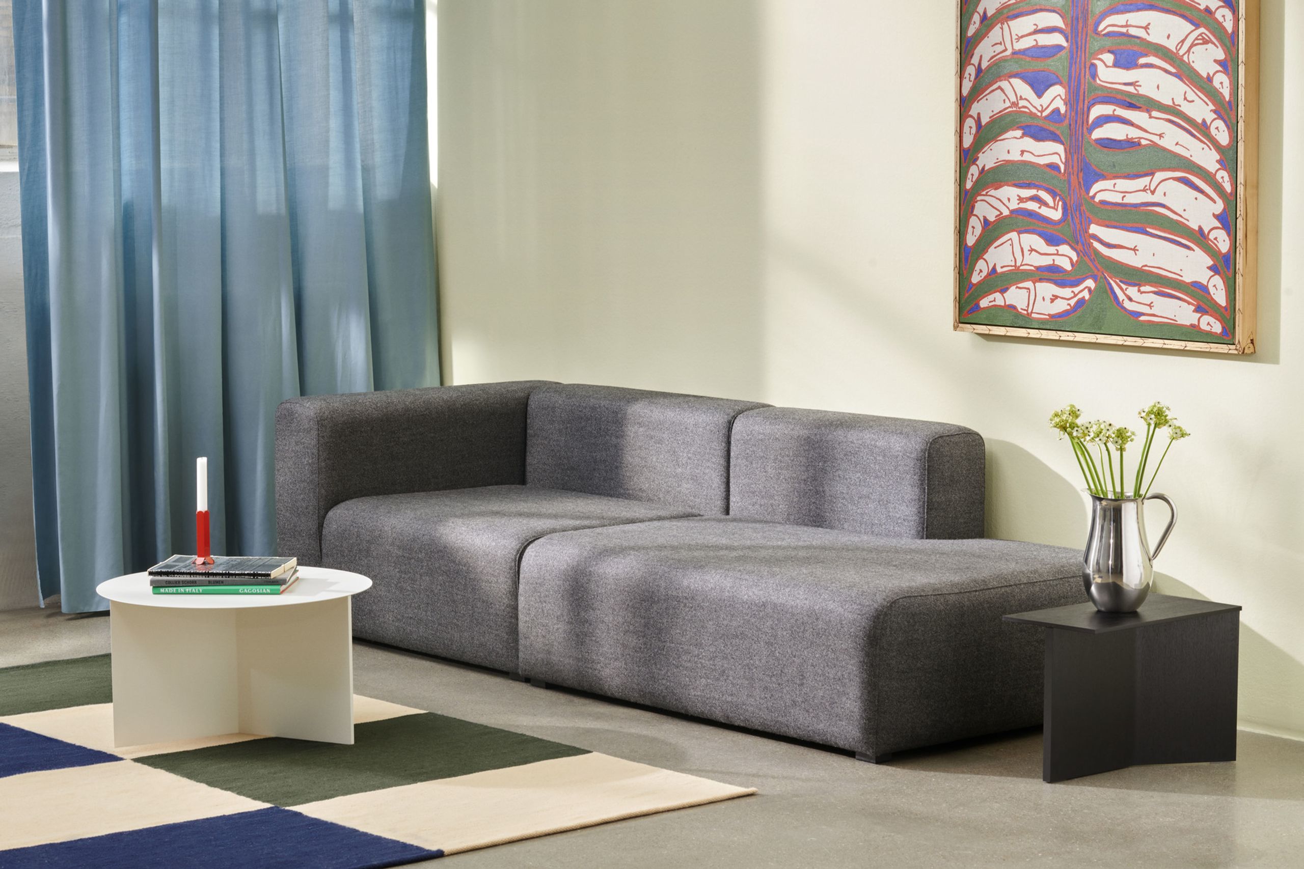 HAY - Coffee Table - Slit table wood - Round black