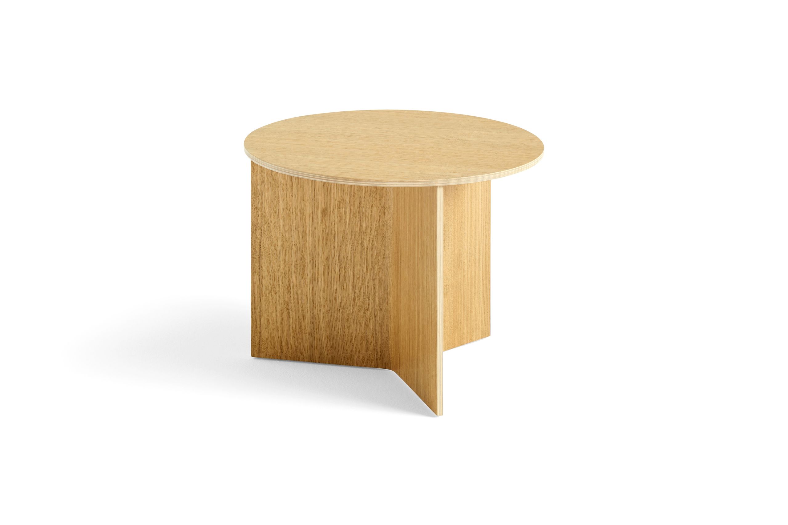 HAY - Sofabord - Slit table wood - Round oak