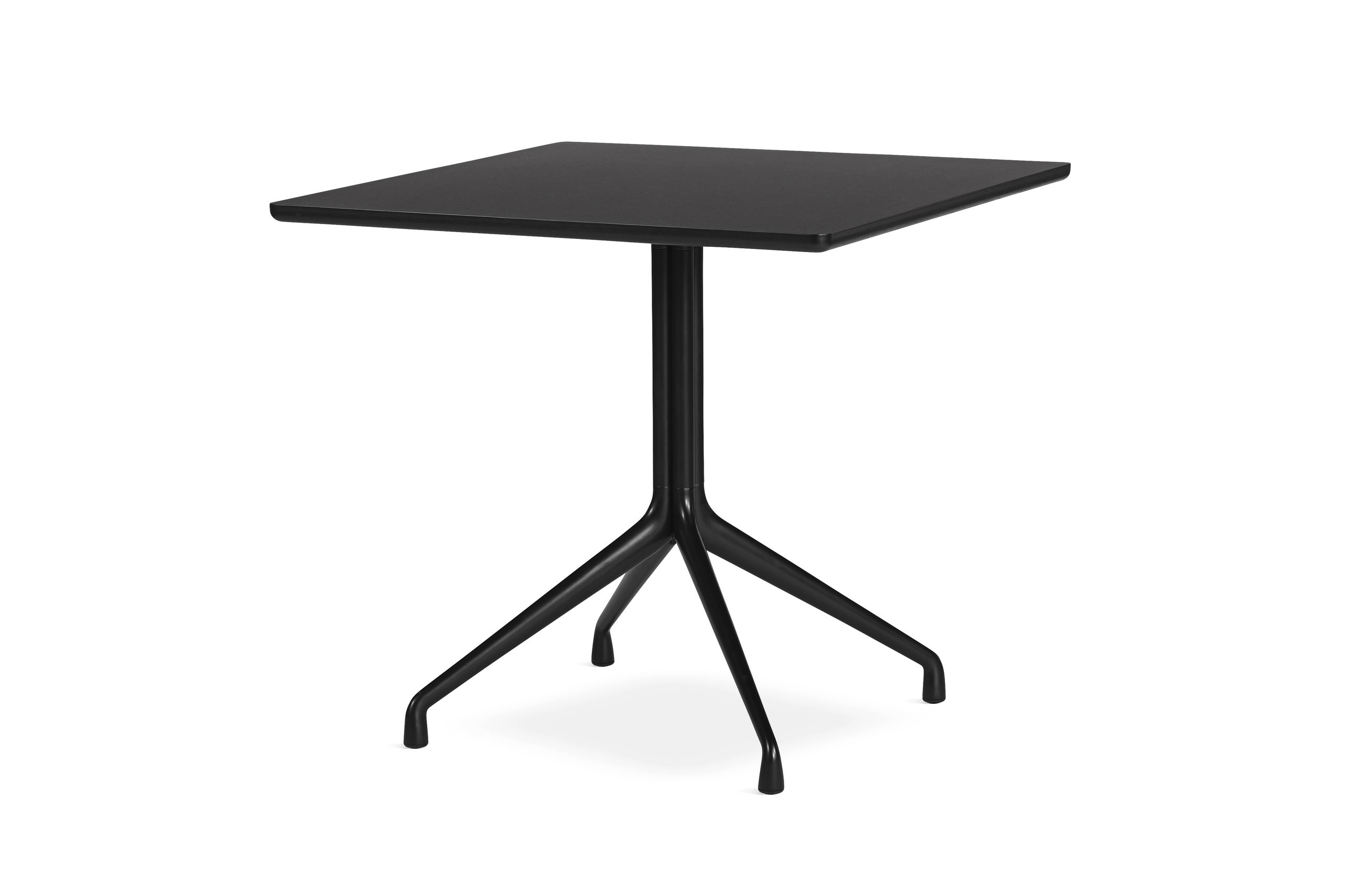 HAY - Dining Table - About A Table 15 - Black Linoleum /Aluminium Powder Coated Black 74