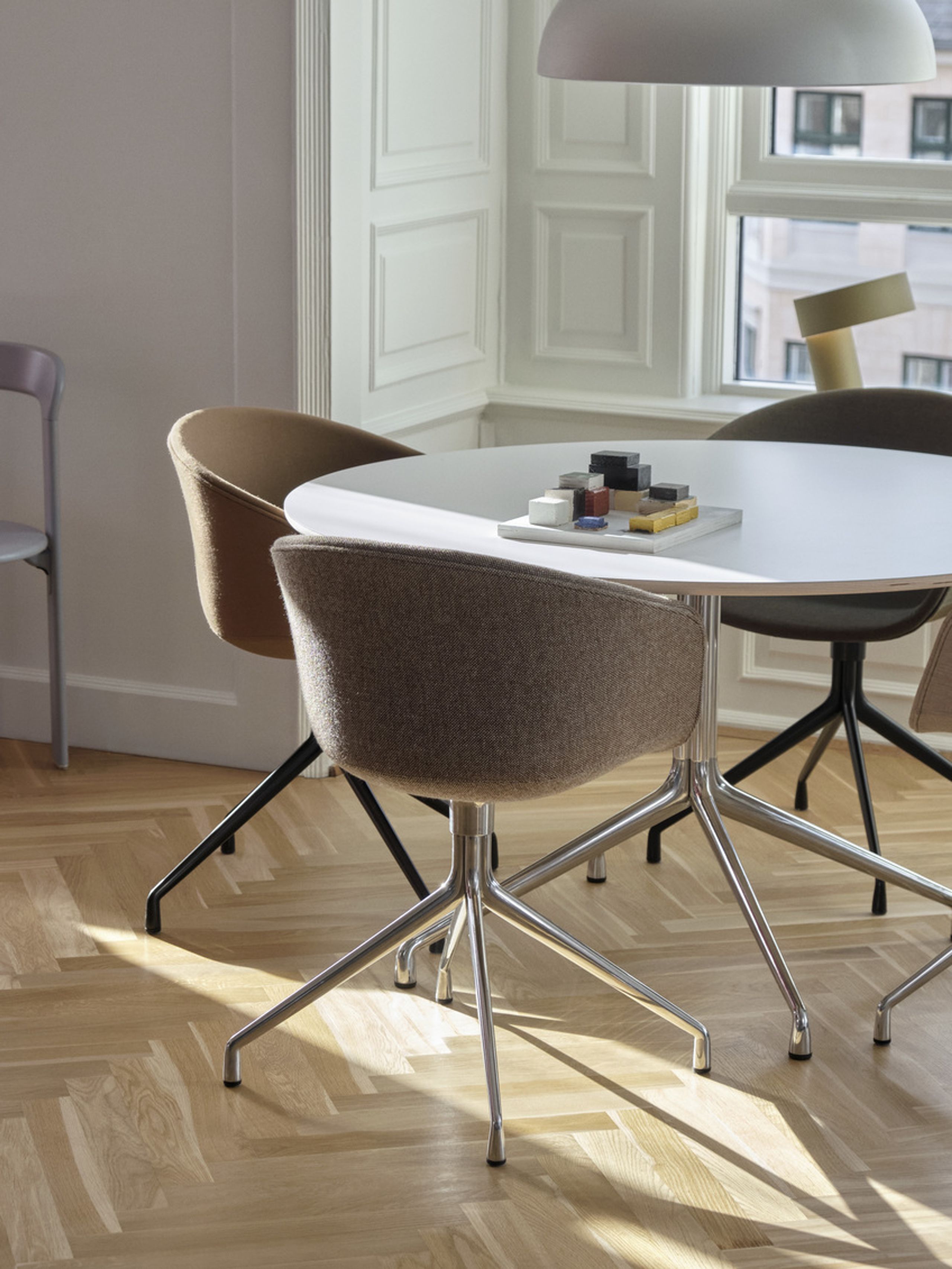 HAY - Dining Table - About A Table 20 - Black Linoleum / Powder Coated Black 74