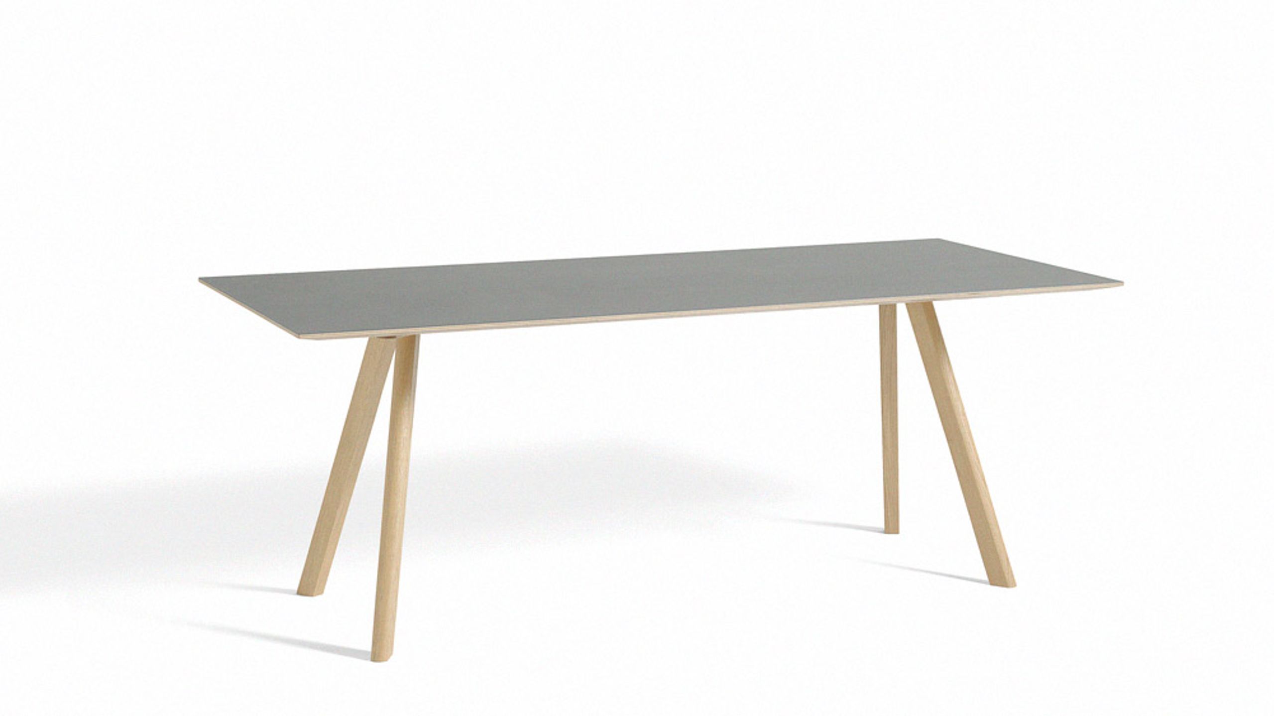 HAY - Spisebord - CPH 30 / L200 x W90 - Tabletop: Grey Linoleum