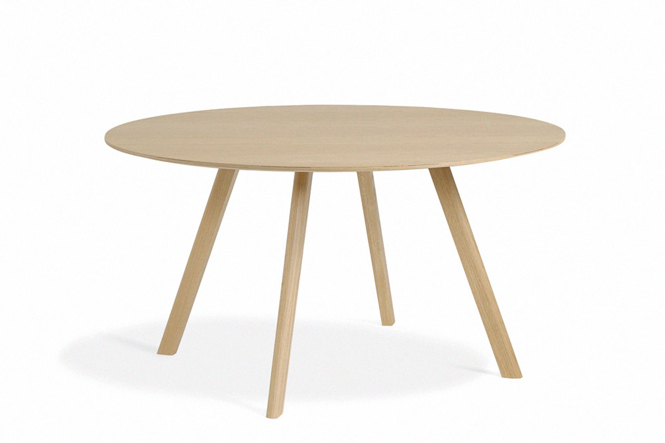 HAY - Matbord - CPH 25 Round - Tabletop: Matt Lacquered Oak
