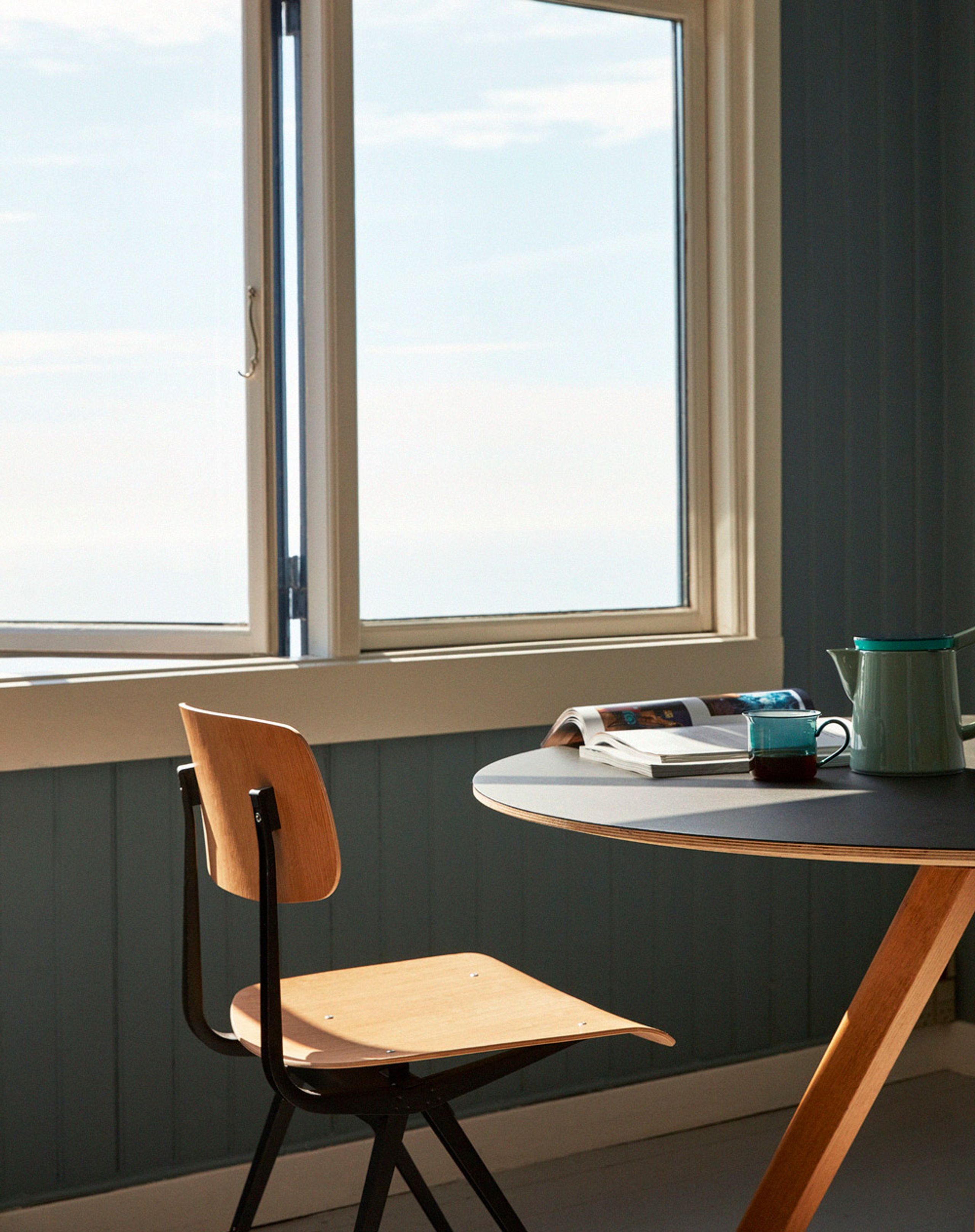 HAY - Matbord - CPH 25 Round - Tabletop: Matt Lacquered Oak