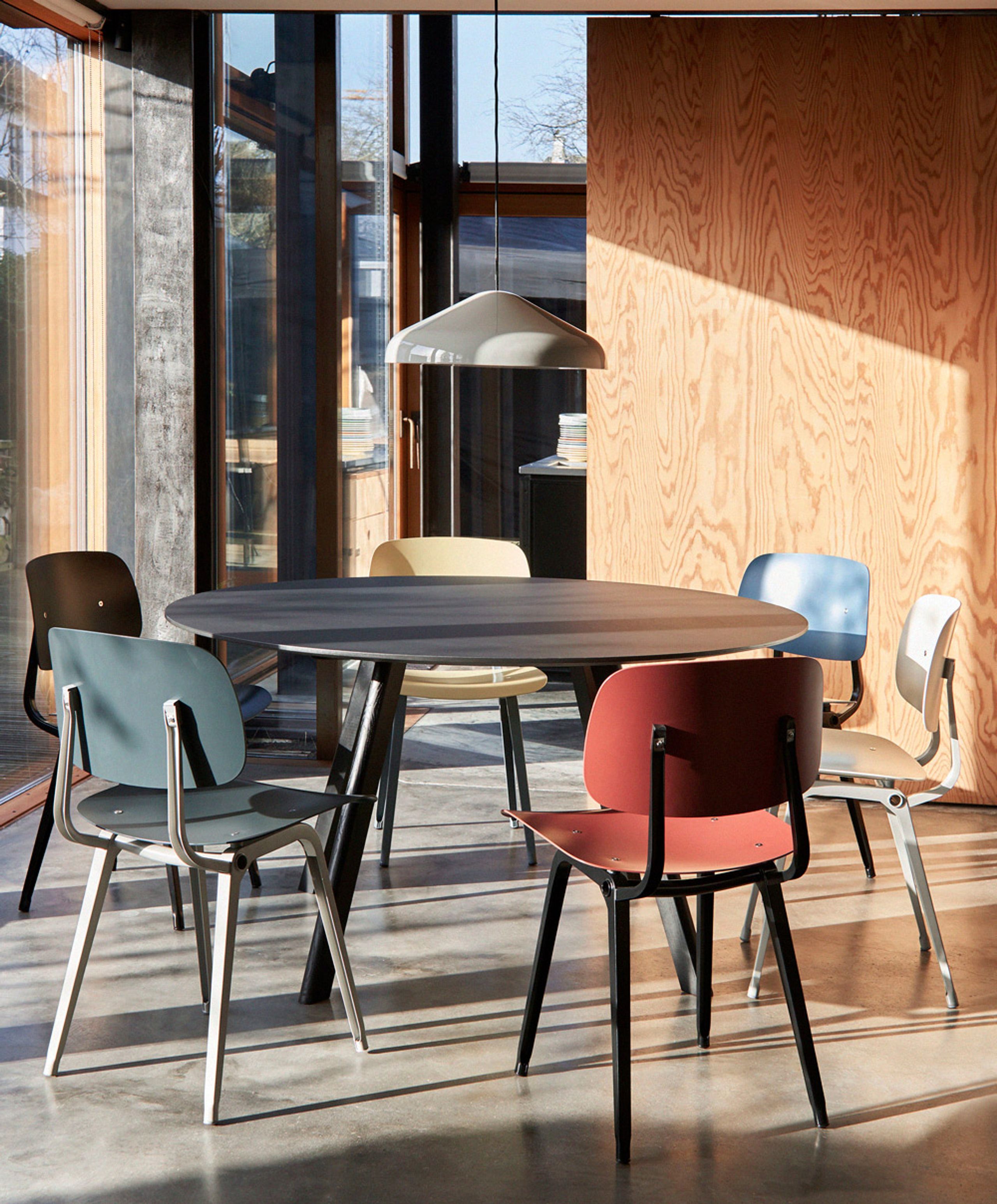 HAY - Matbord - CPH 25 Round - Tabletop: Matt Lacquered Oak