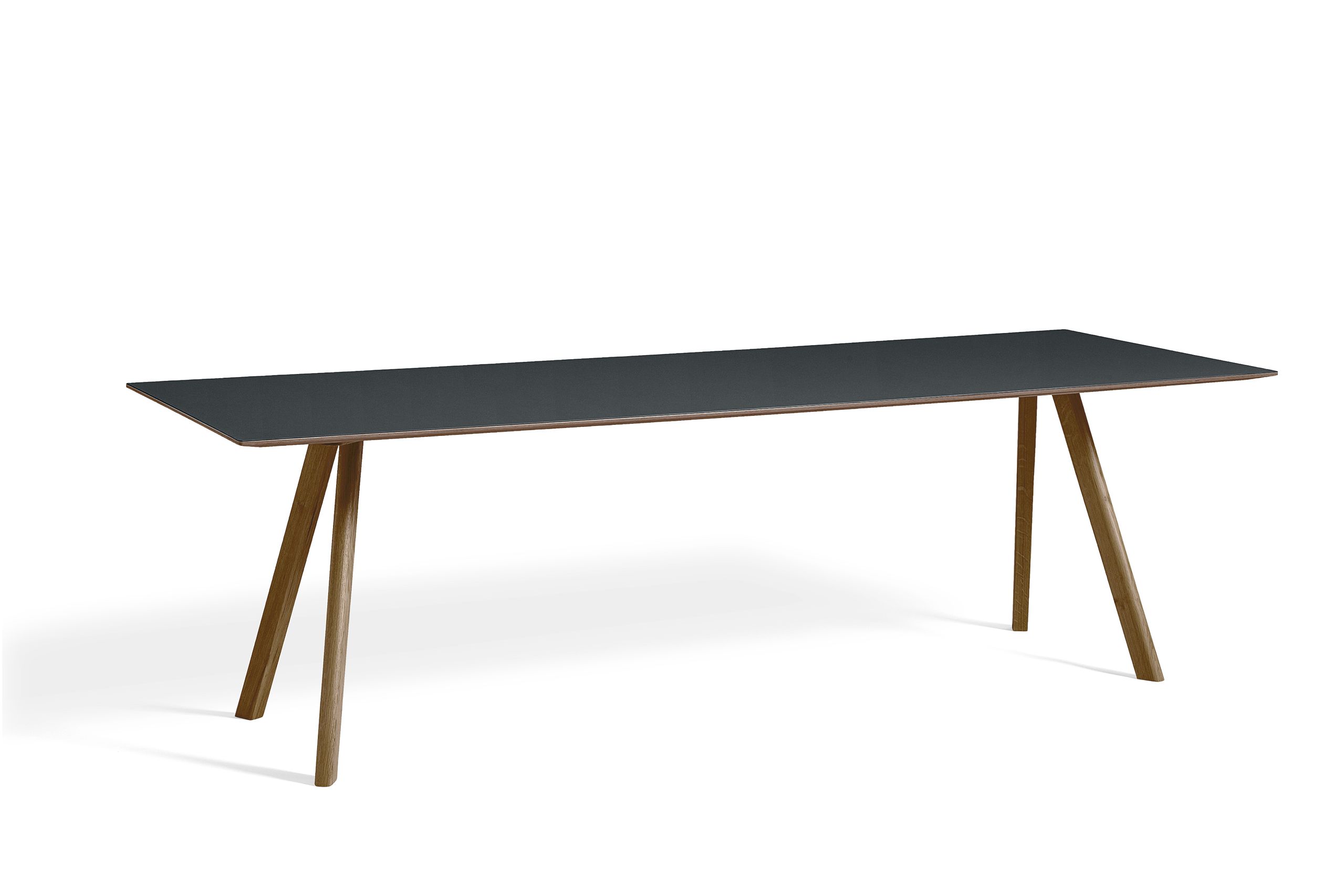 HAY - Spisebord - CPH 30 / L250 x W90 - Tabletop: Dark grey Linoleum