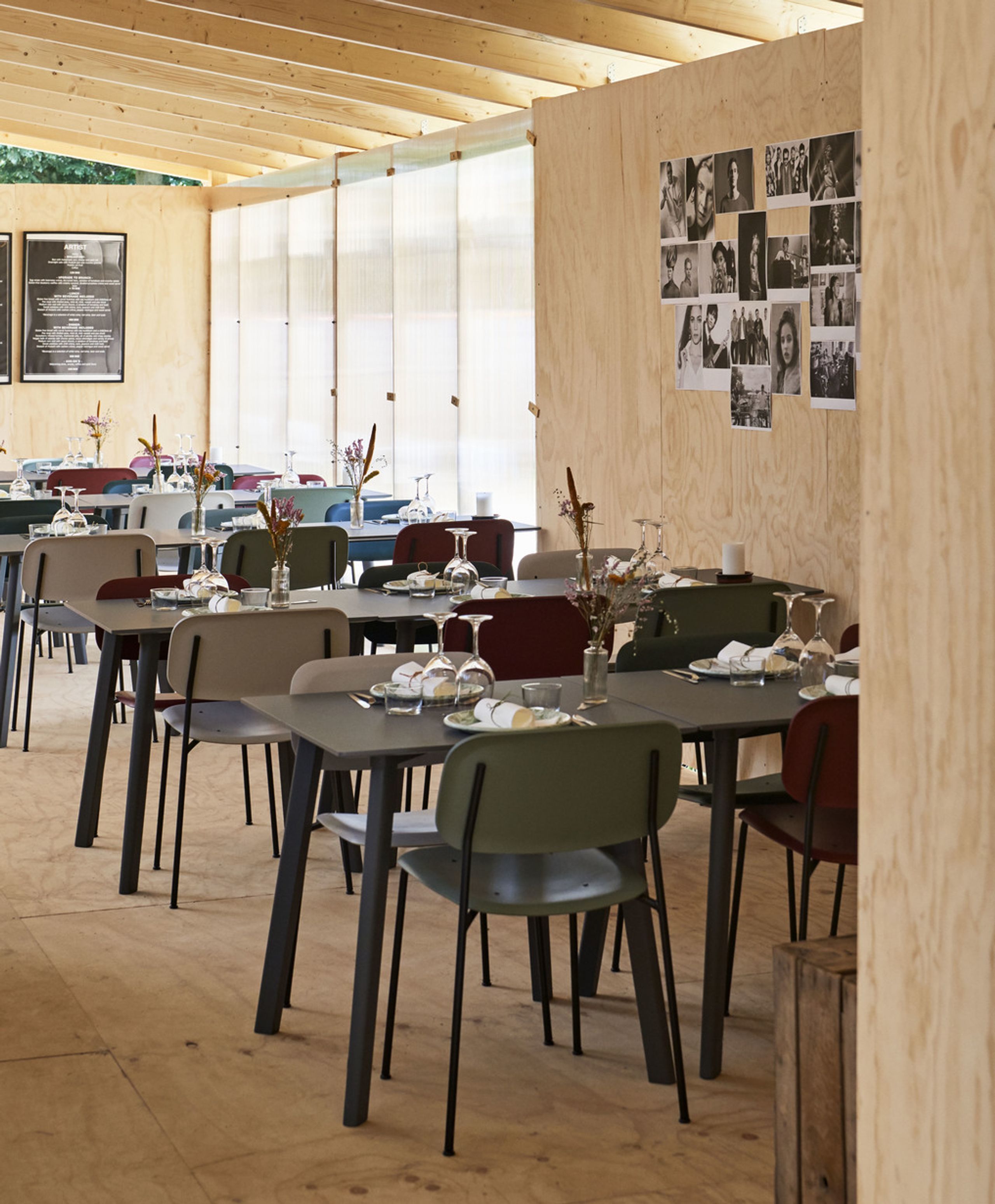 HAY - Esstisch - CPH Deux 210 2.0 - Ink Black Laminate / Ink Black Lacquered Beech - 200