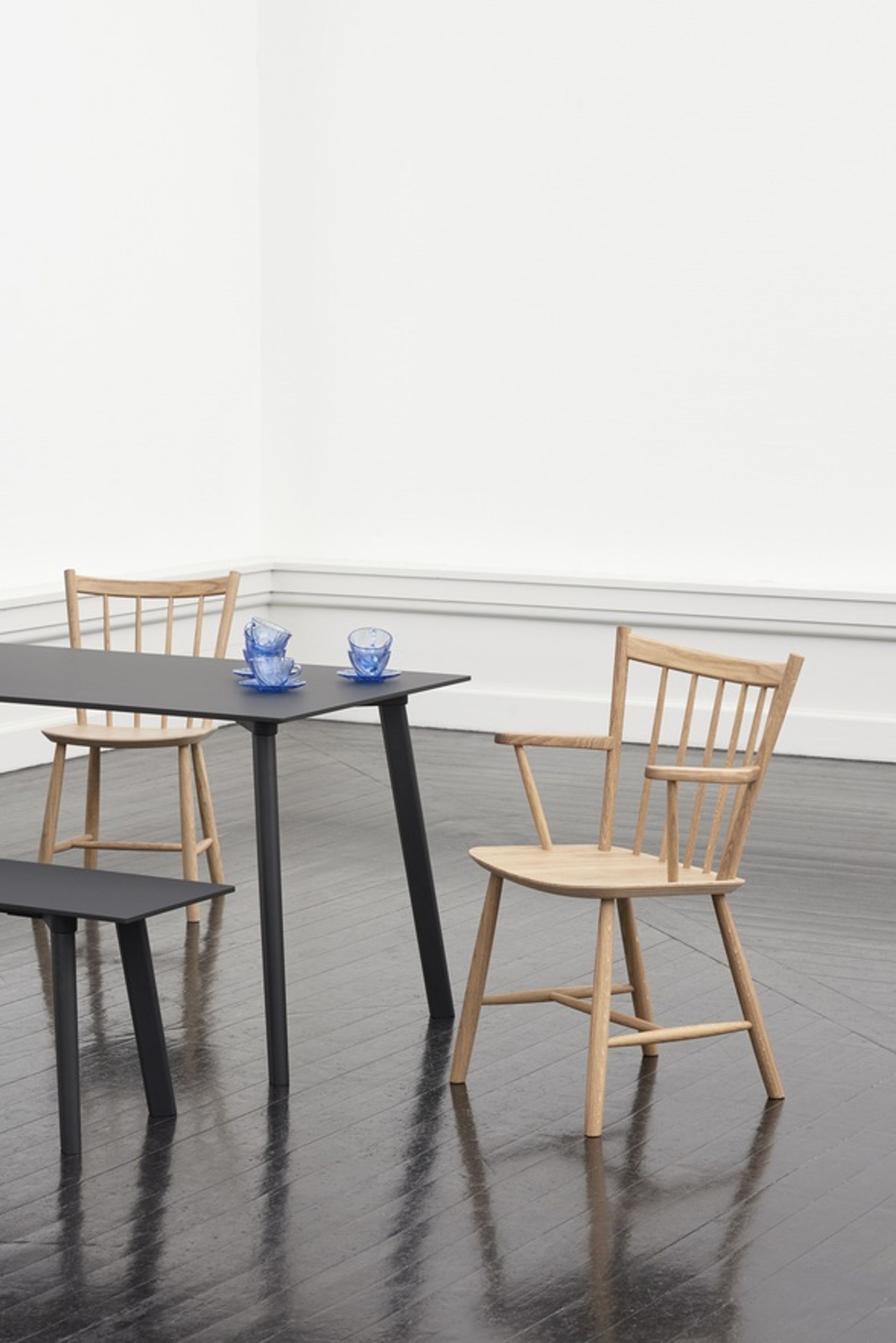 HAY - Dining Table - CPH Deux 210 2.0 - Pearl White Laminate / Untreated Beech - 140