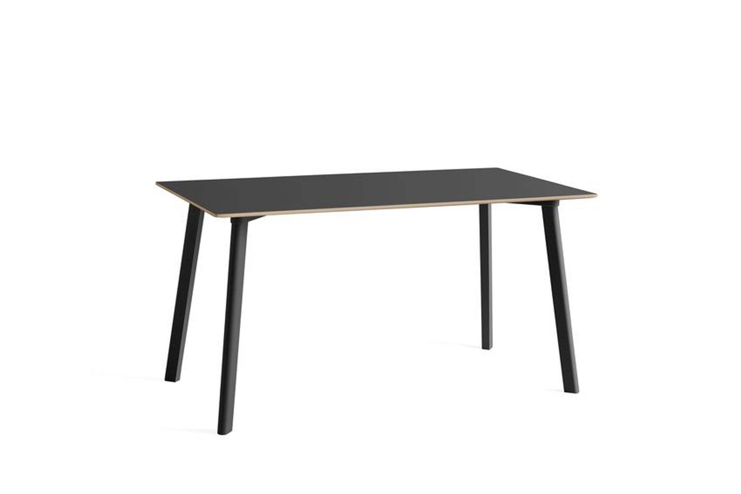 HAY - Table à manger - CPH Deux 210 2.0 - Stone Grey Laminate / Stone Grey Lacquered Beech - 140