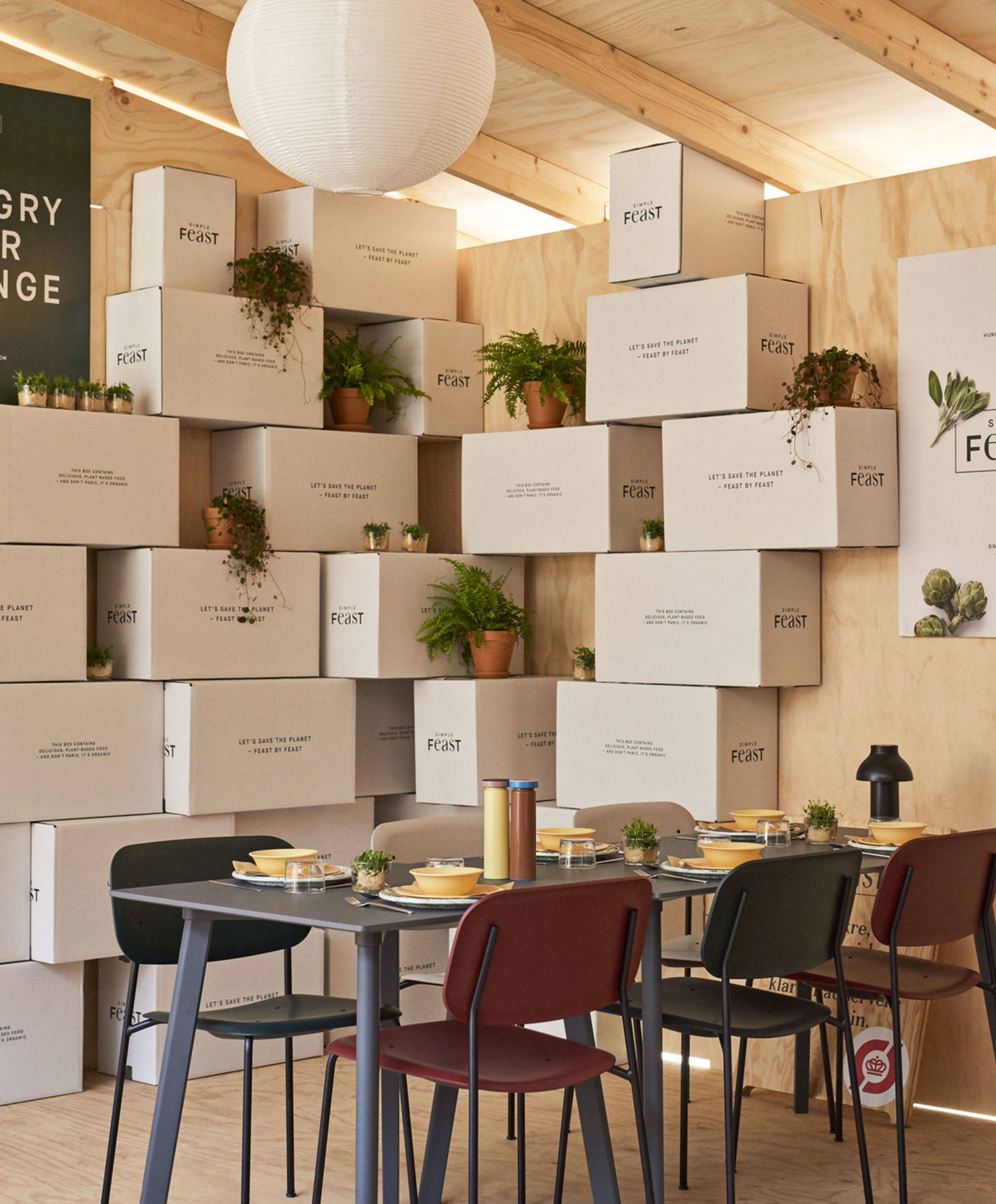 HAY - Esstisch - CPH Deux 210 2.0 - Stone Grey Laminate / Stone Grey Lacquered Beech - 200